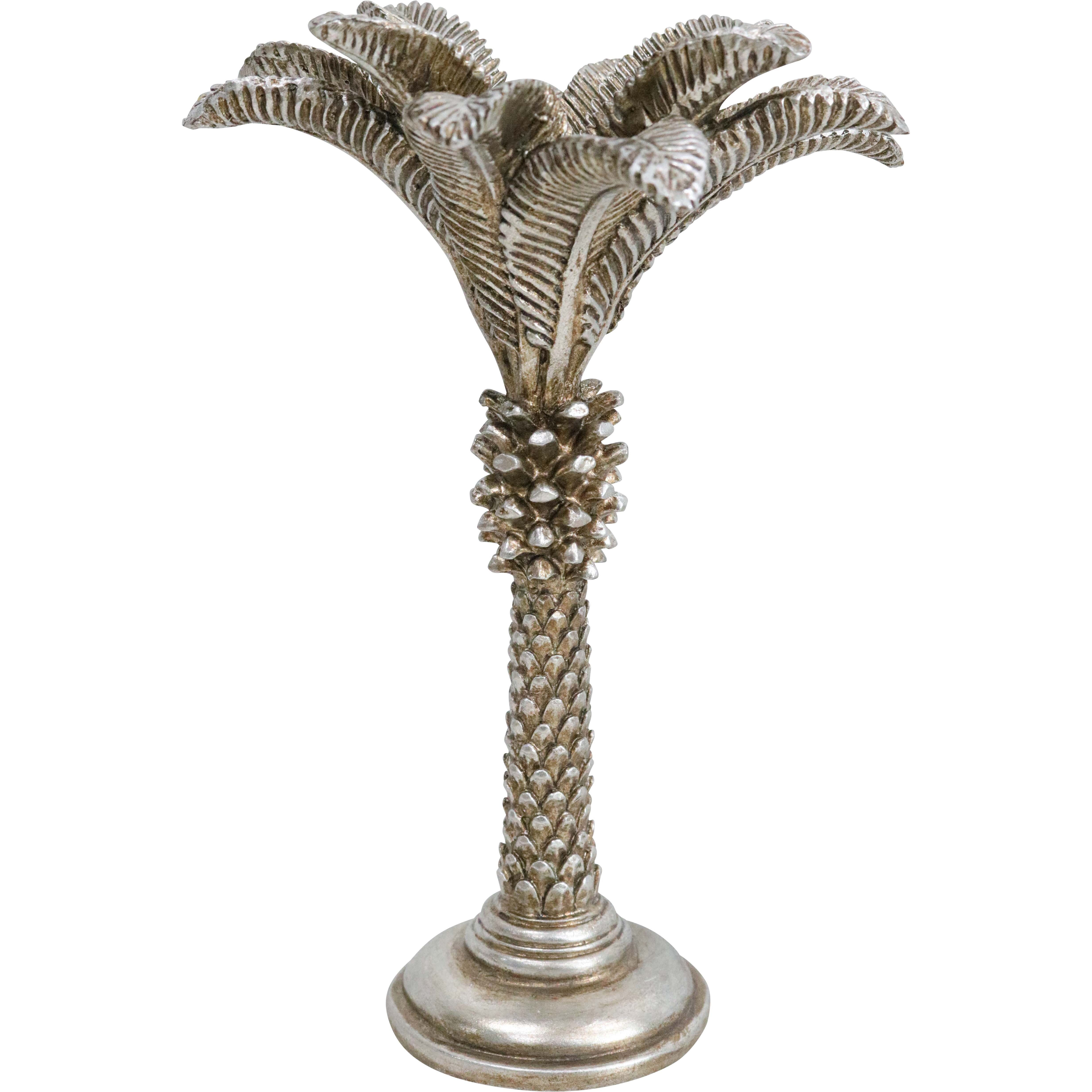 Queen Palm Champagne Candle Holder Lrg