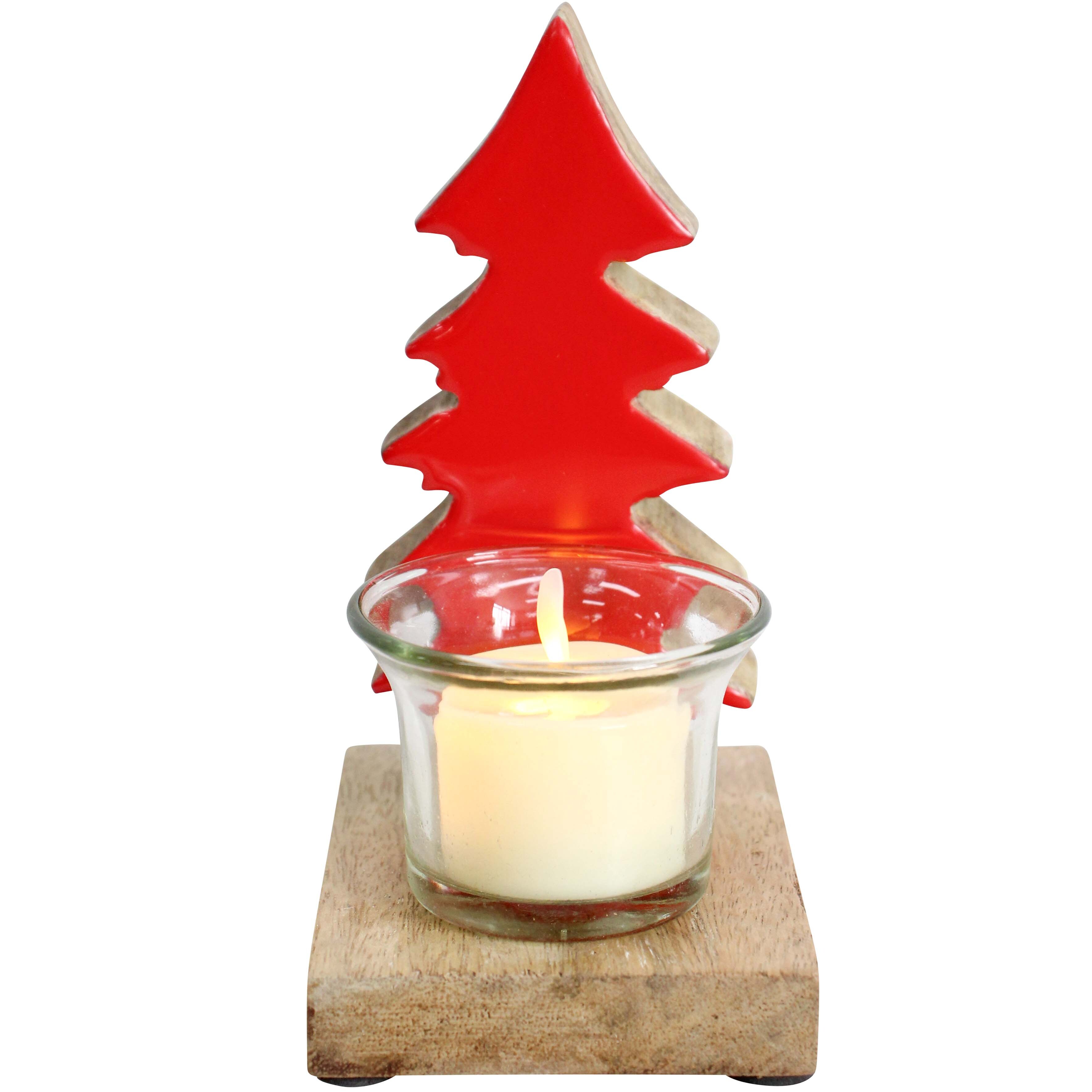 Tree/Tealight Holder Red