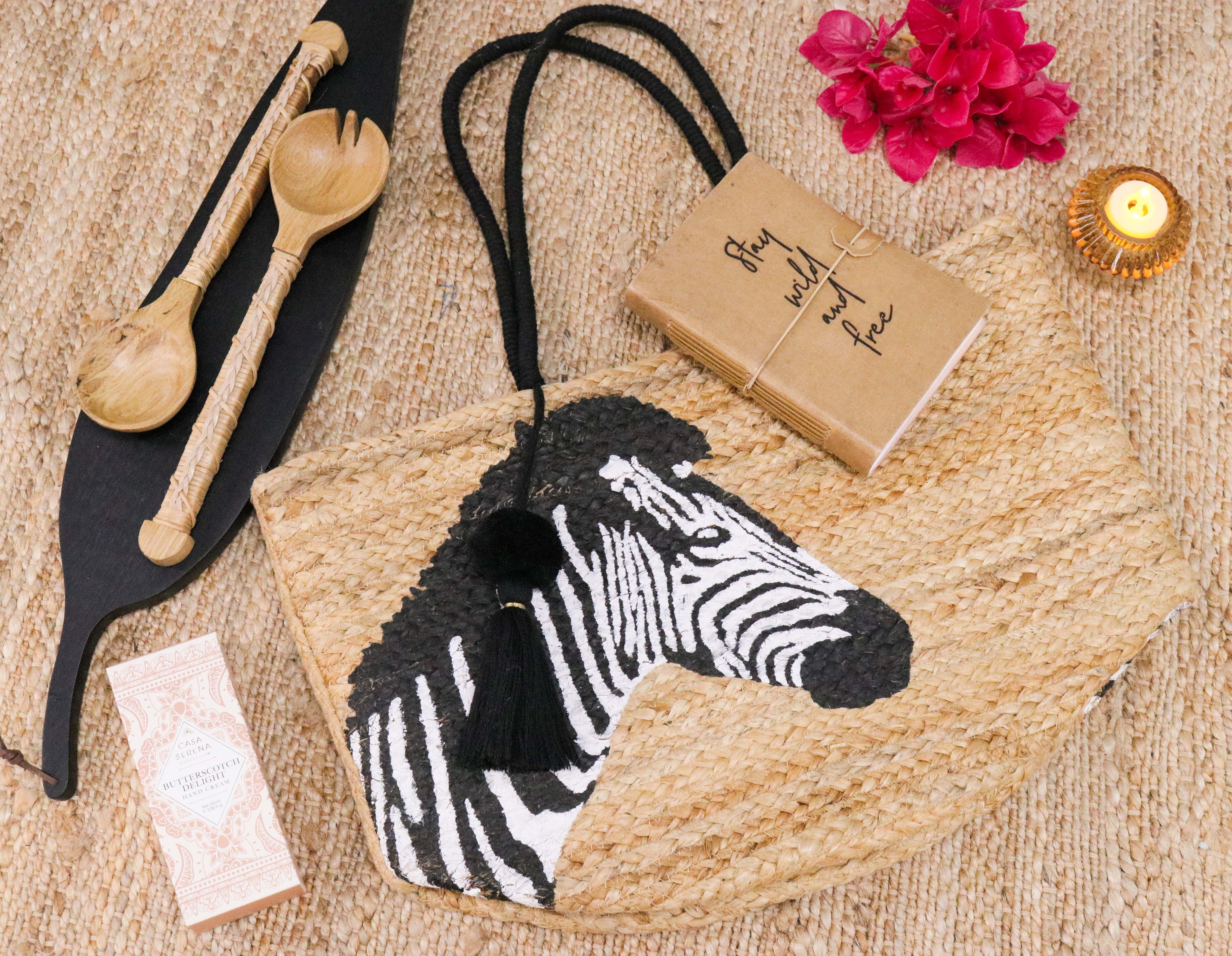 Jute Bag Zebra