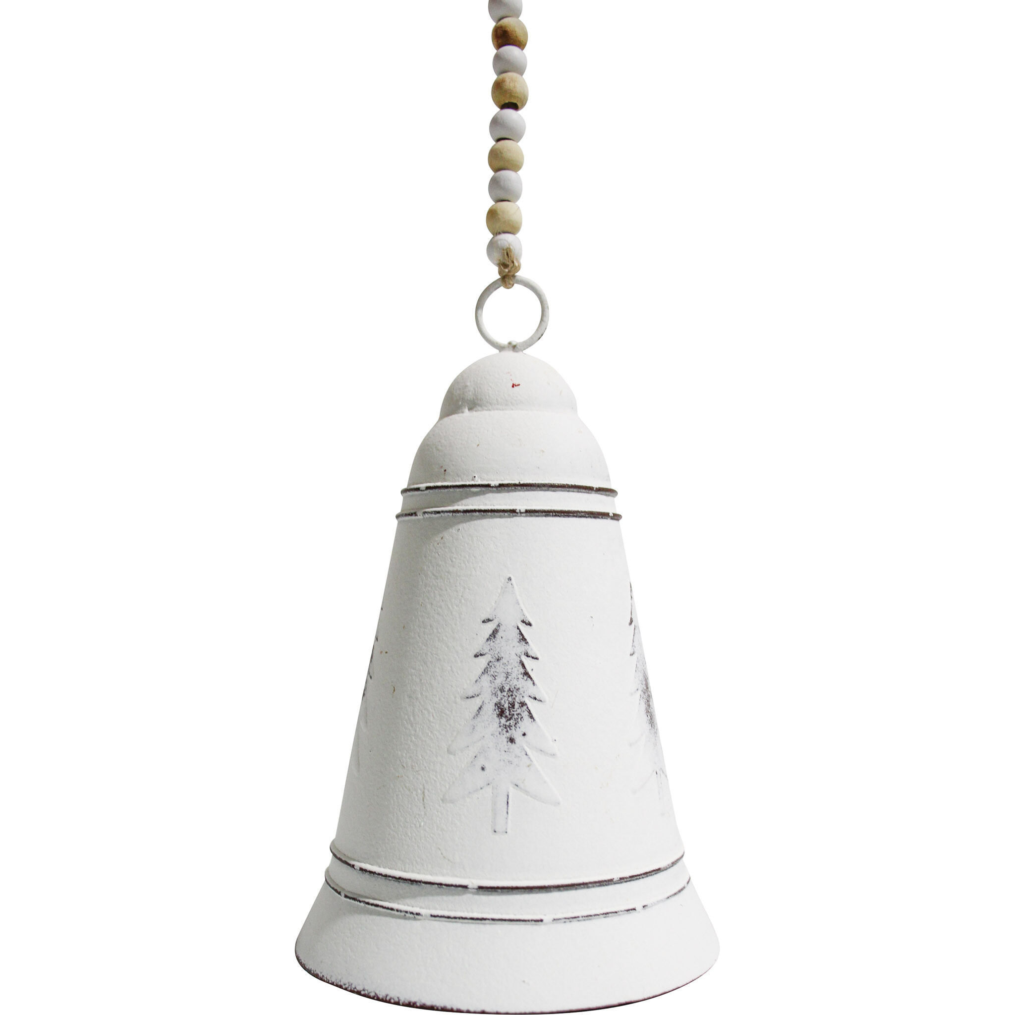 Metal Bell Christmas Tree White