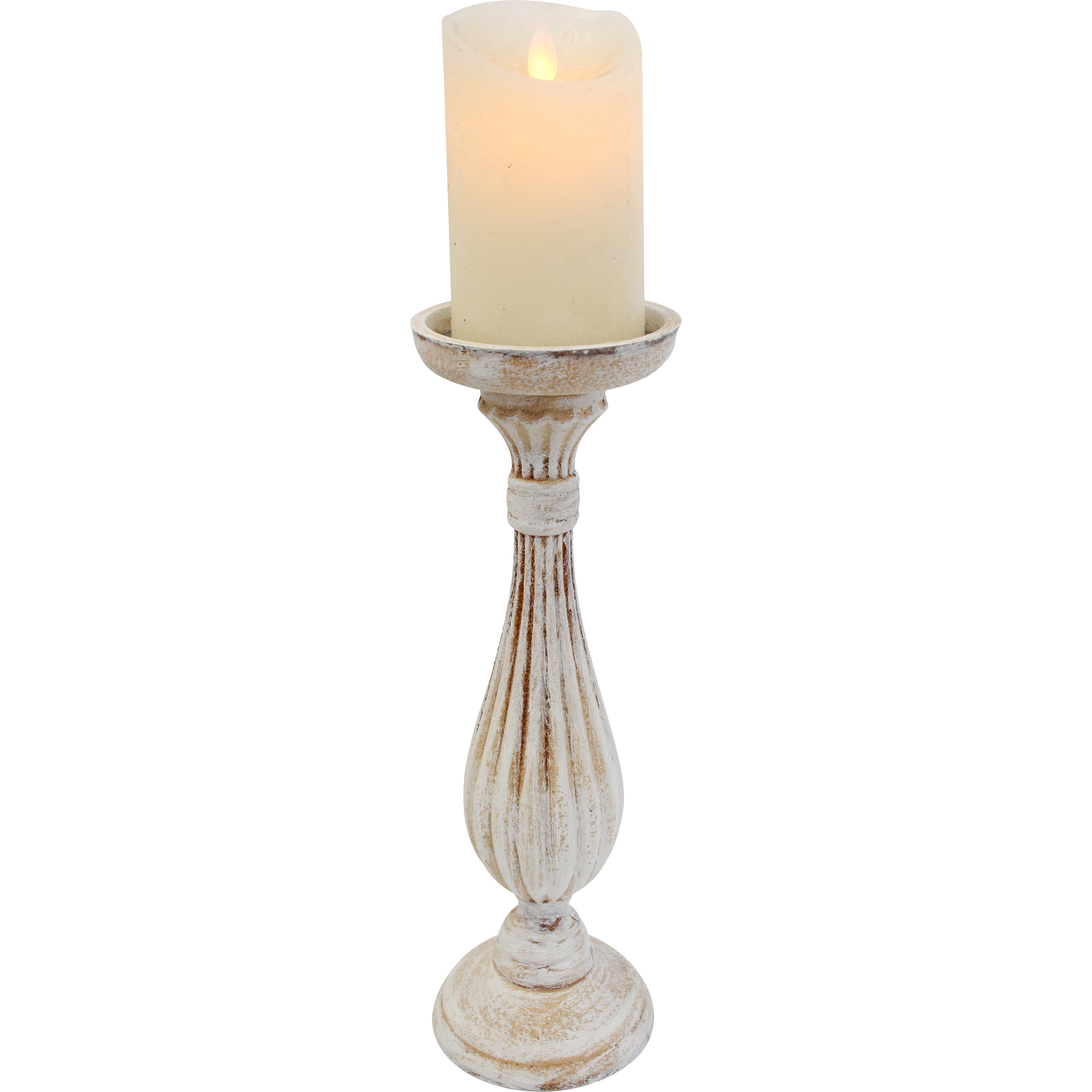 Candlestick Potts White