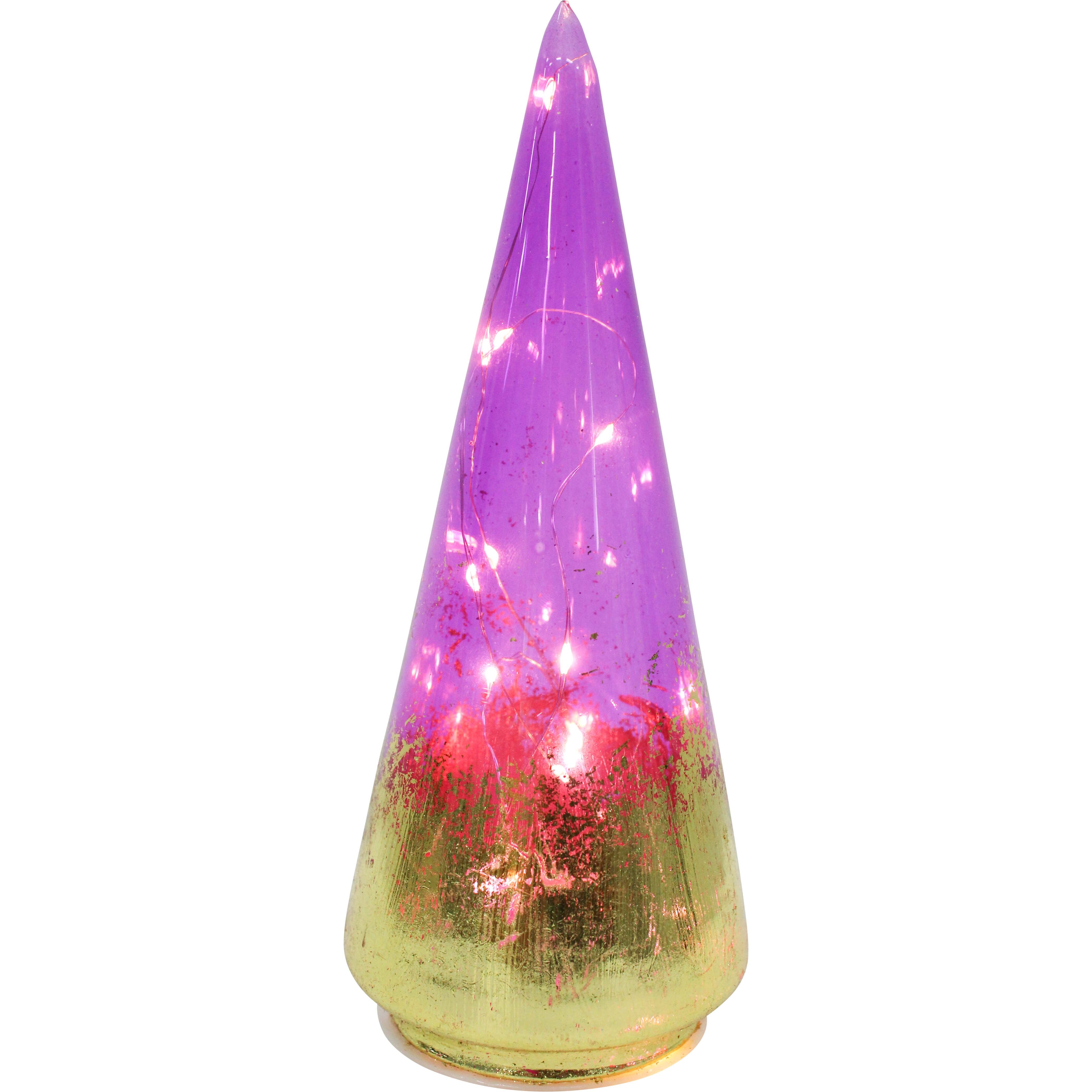 LED Glass Tree Sml Passion