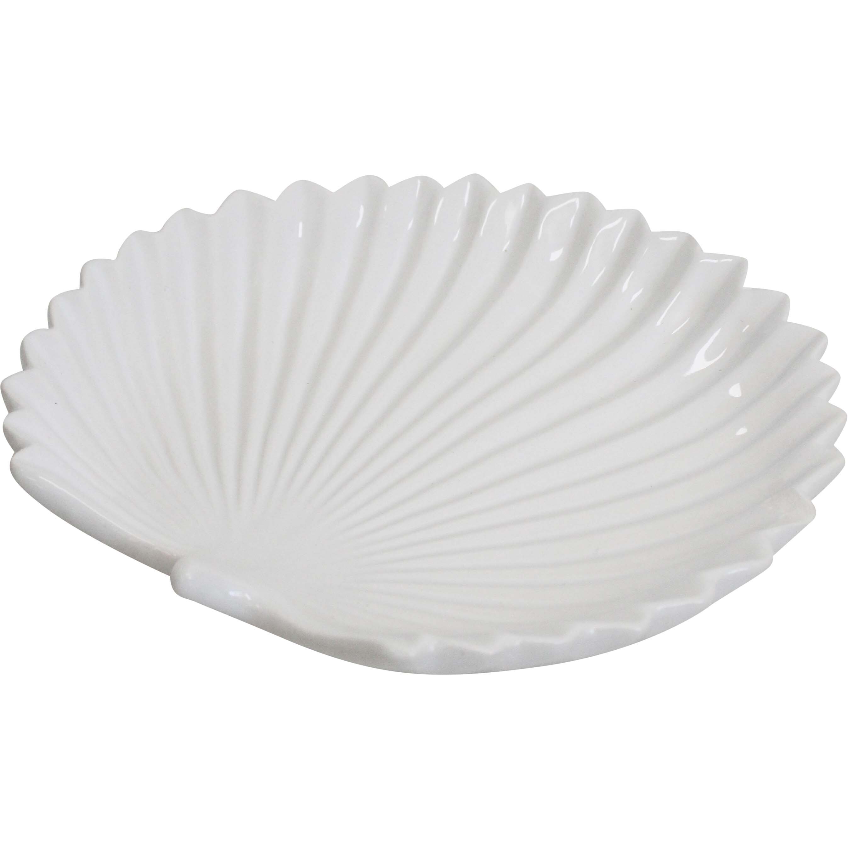 Palm Plate Sml White