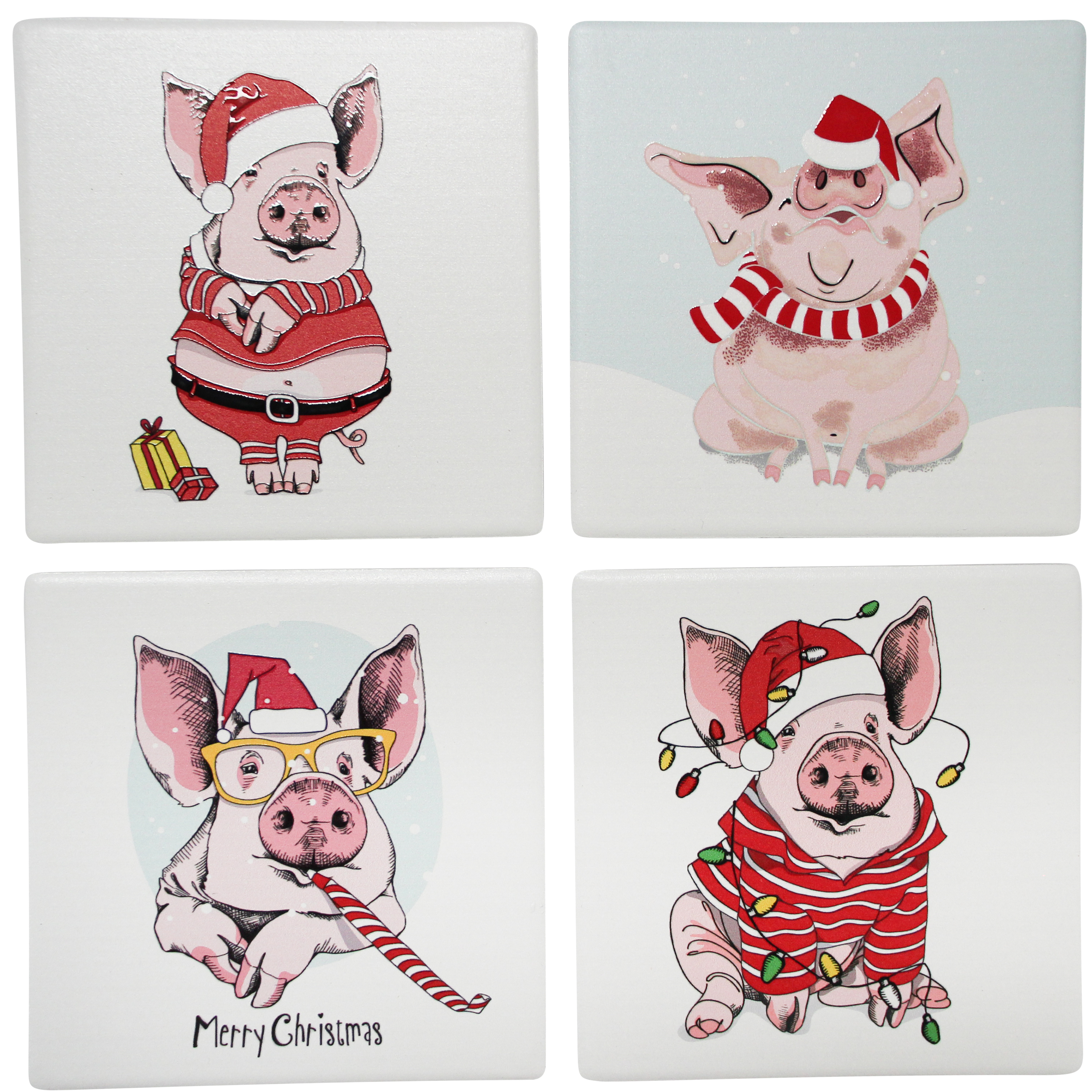 Coasters Xmas Piggies