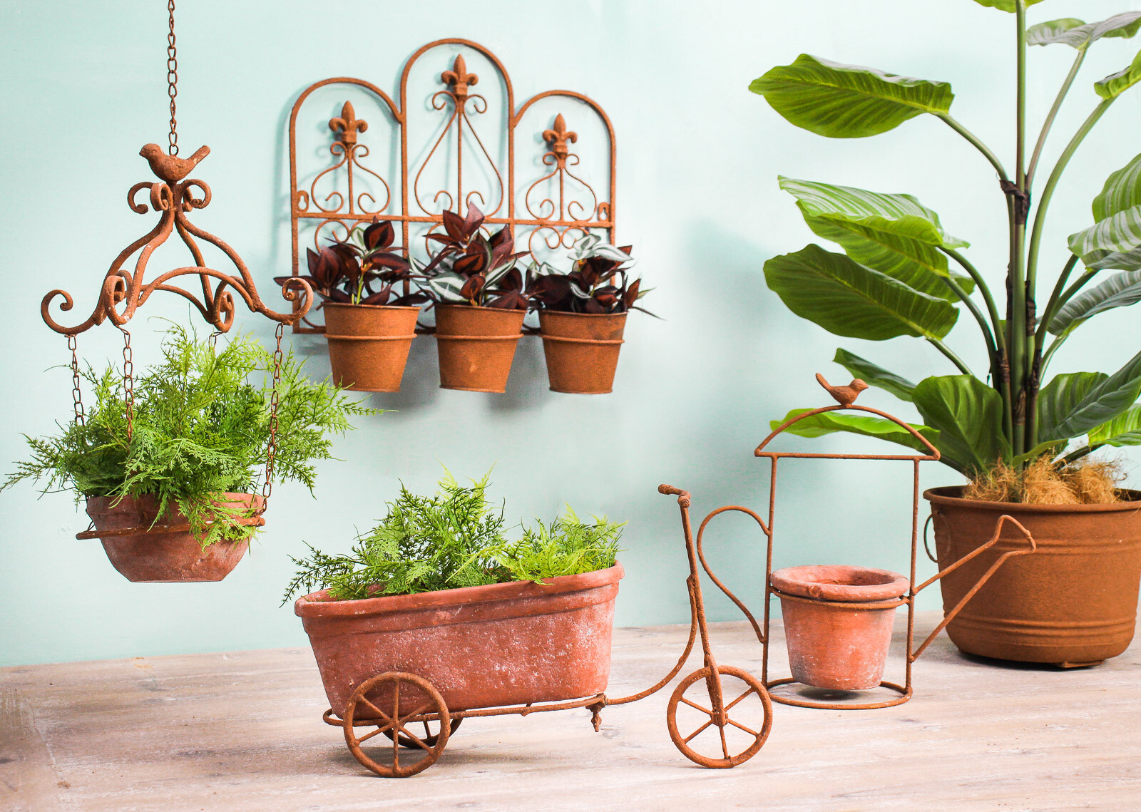 Bike Planter Clay Pot