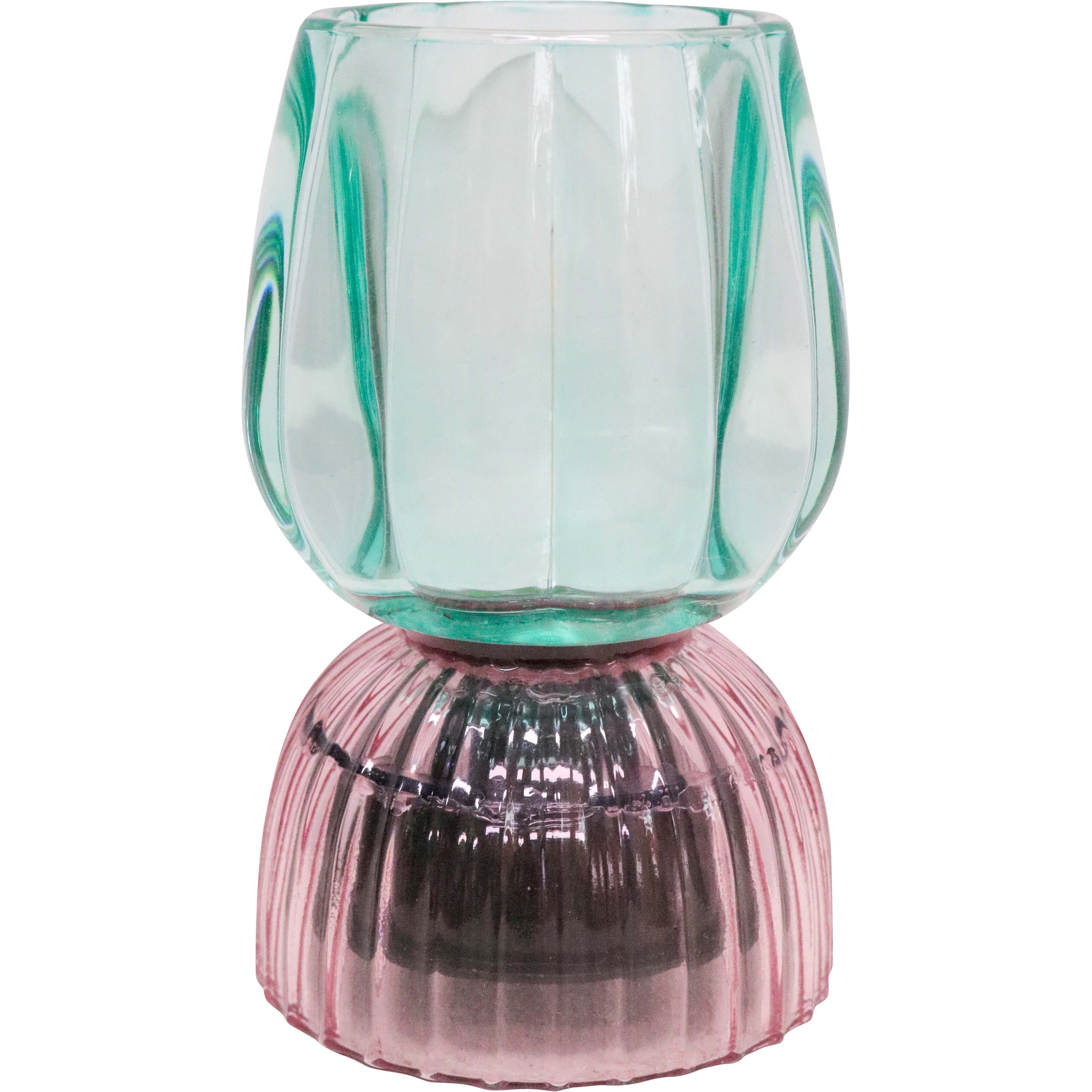 LED Glass Lamp Tangarine Green