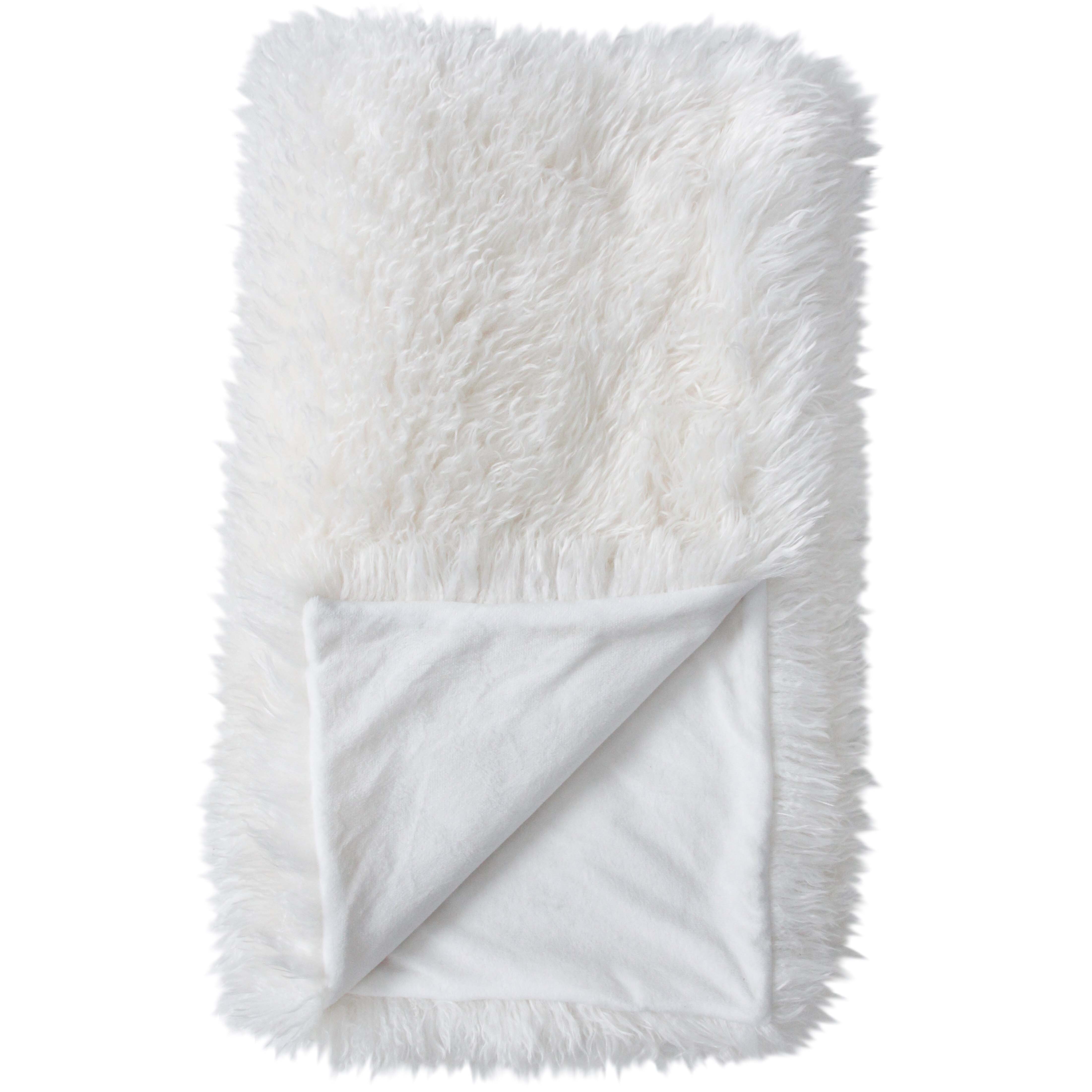 Boujee Faux Throw Ivory