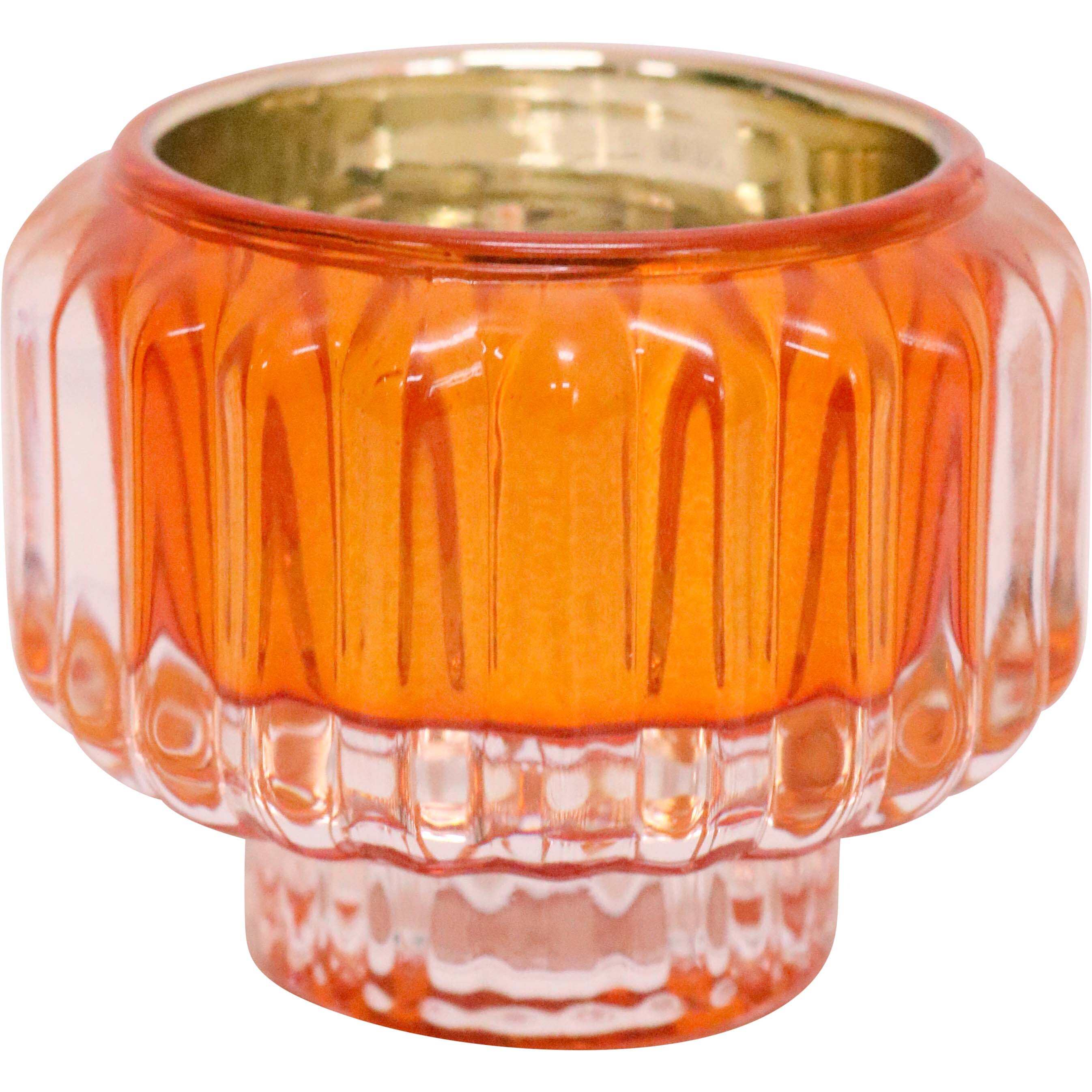 Candle Holder La Fiesta Orange