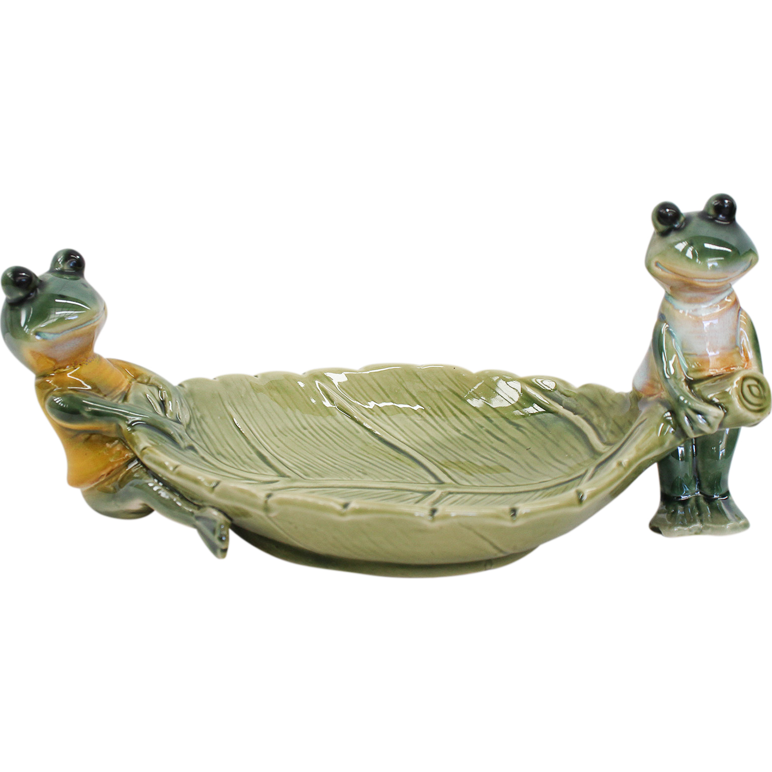 Leaf Plate w/ Frogs