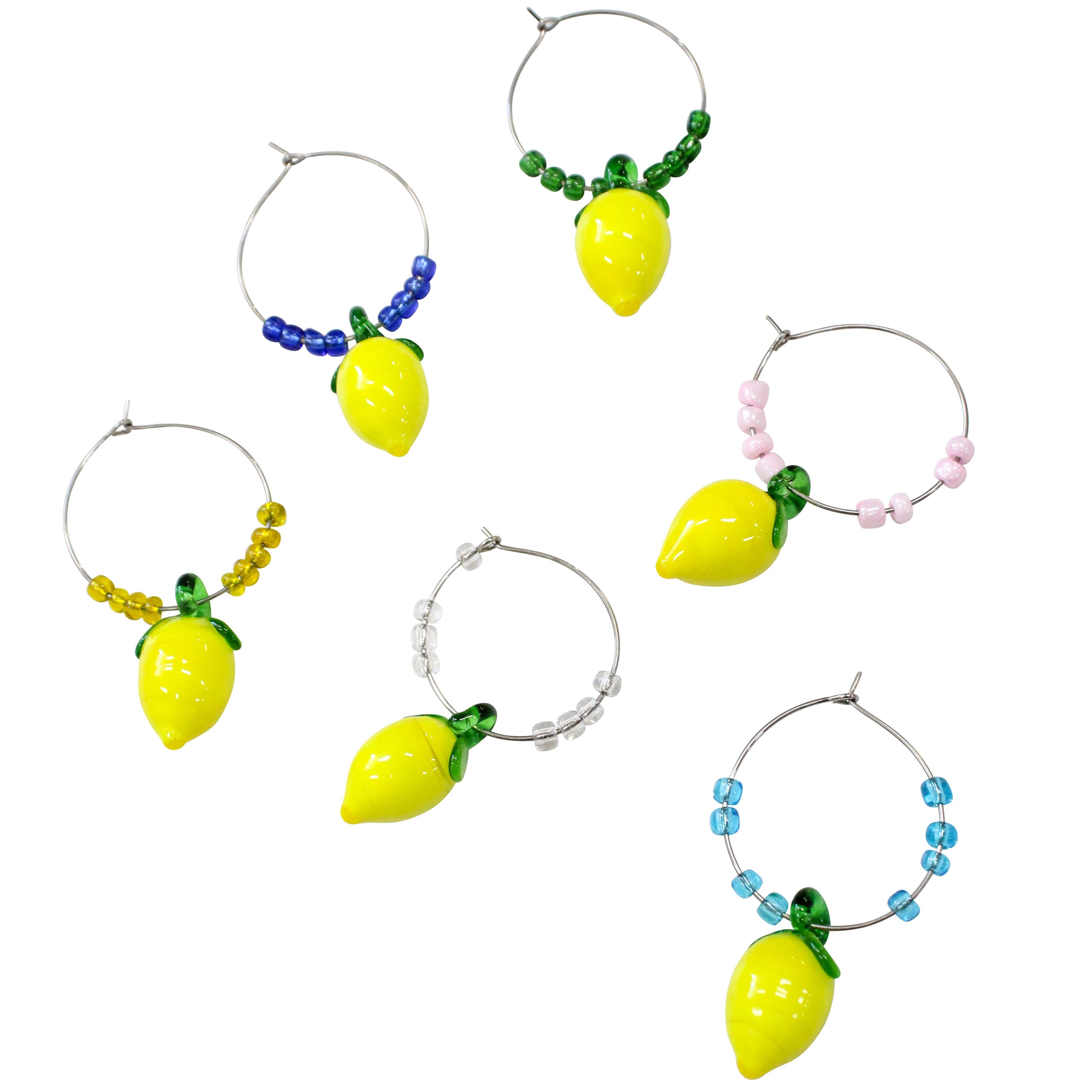 Wine Charms S/6 Lemons