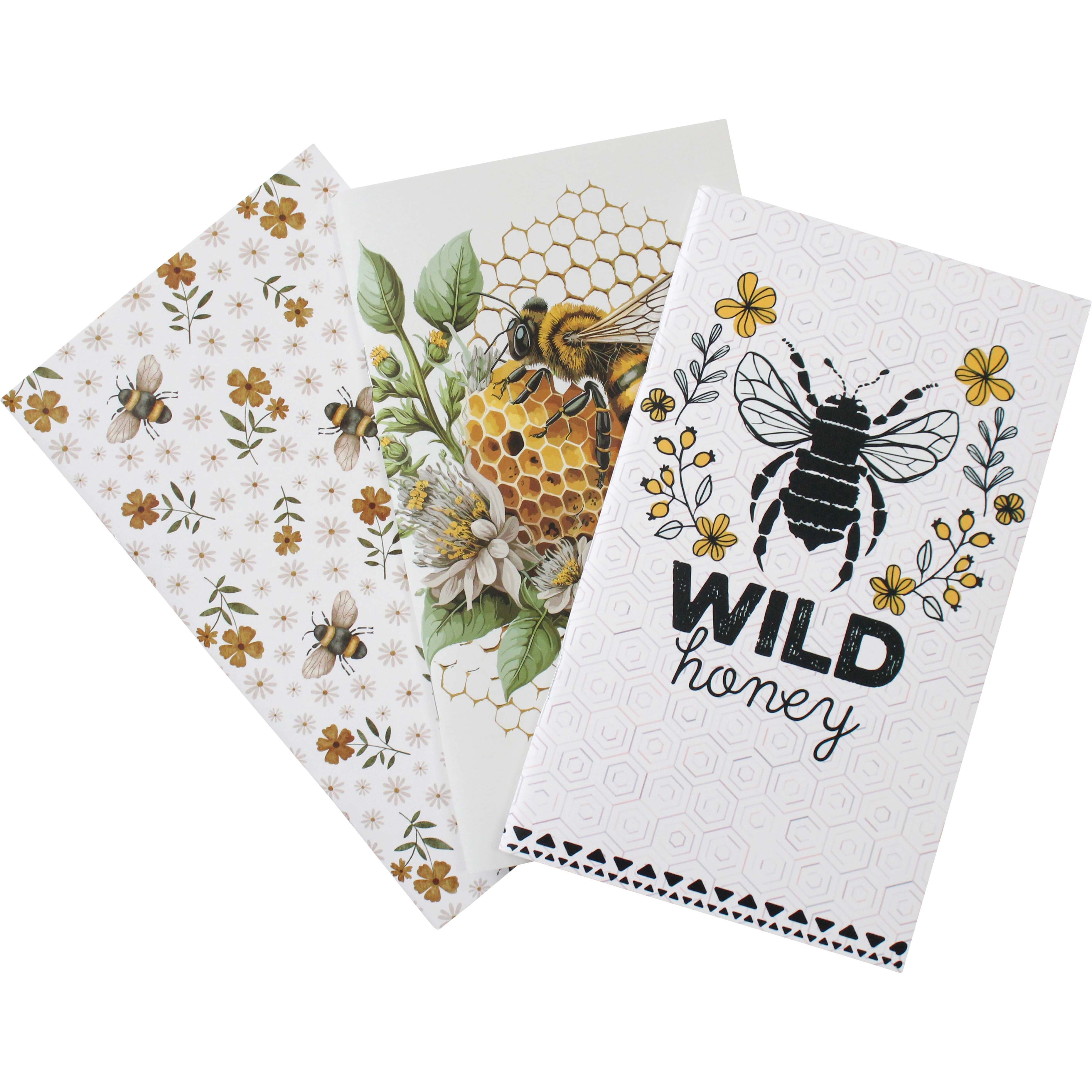 Set/3 Notebooks Bees