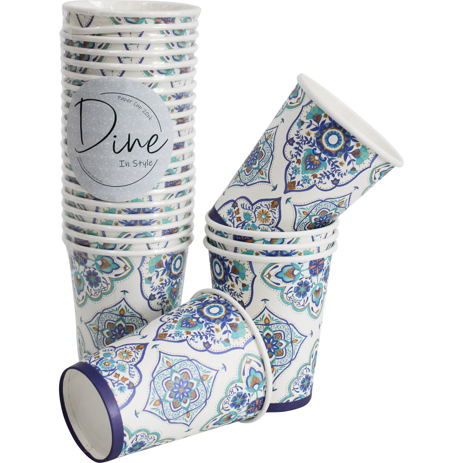 Paper Cup Moroc 20/pk