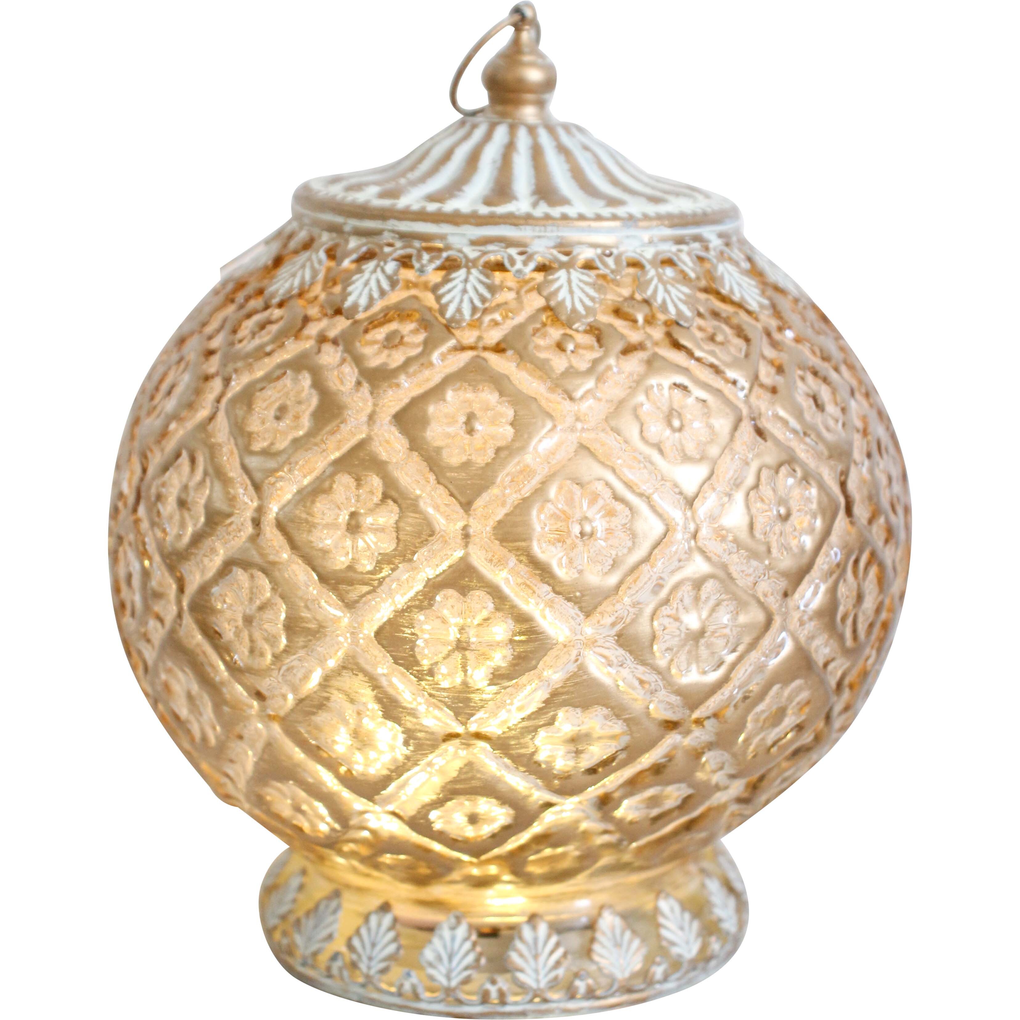 Lantern LED Round Gold/Wash