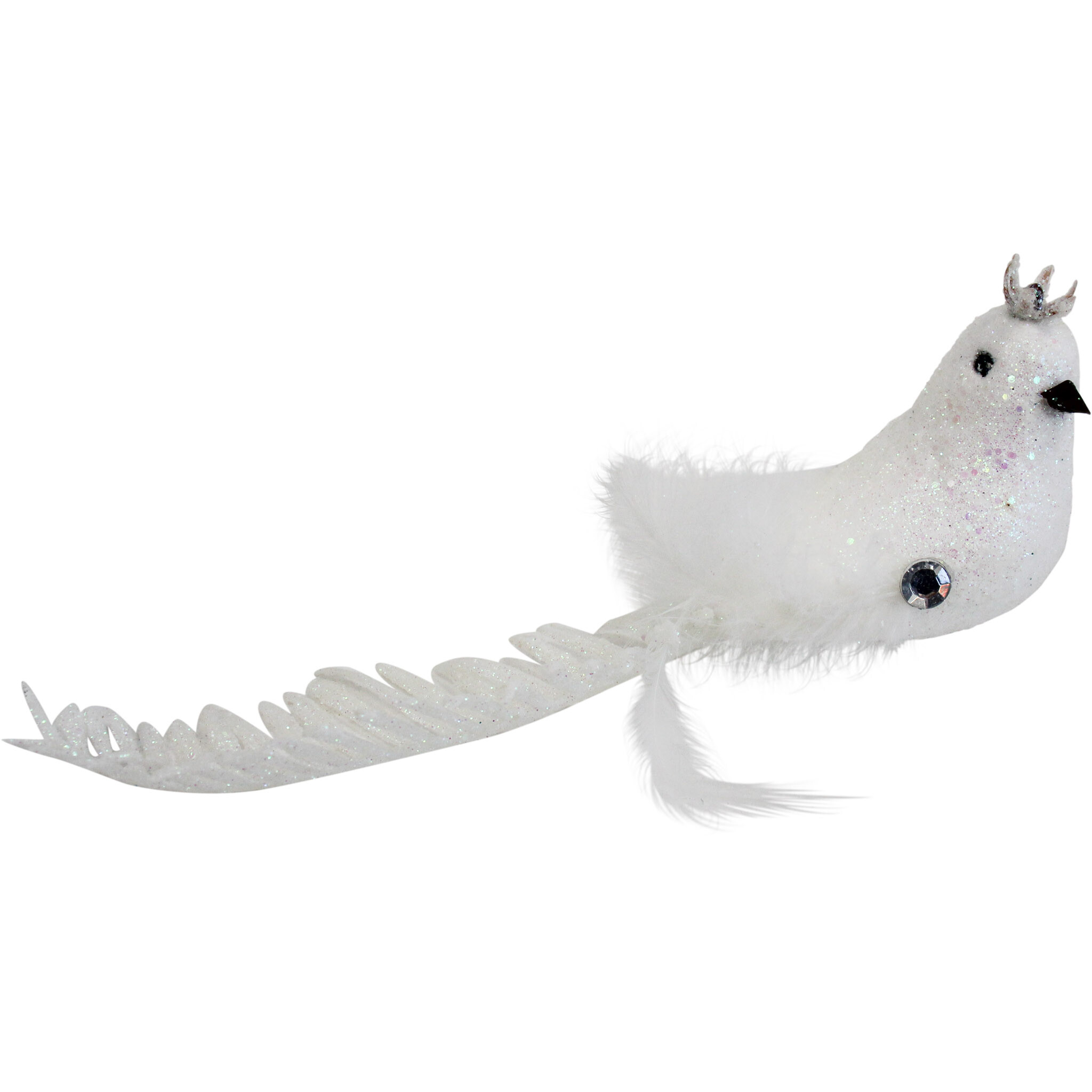 Clip Birds S/8 Leaf White