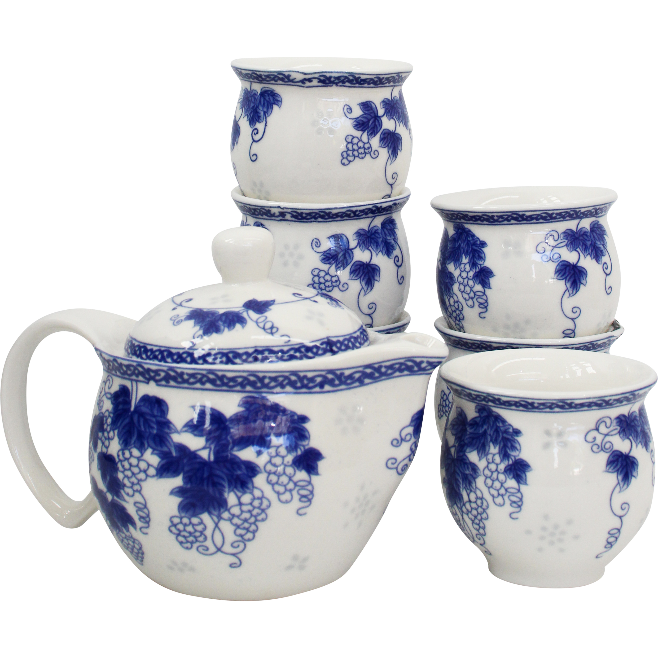 Tea Set Grape Vine