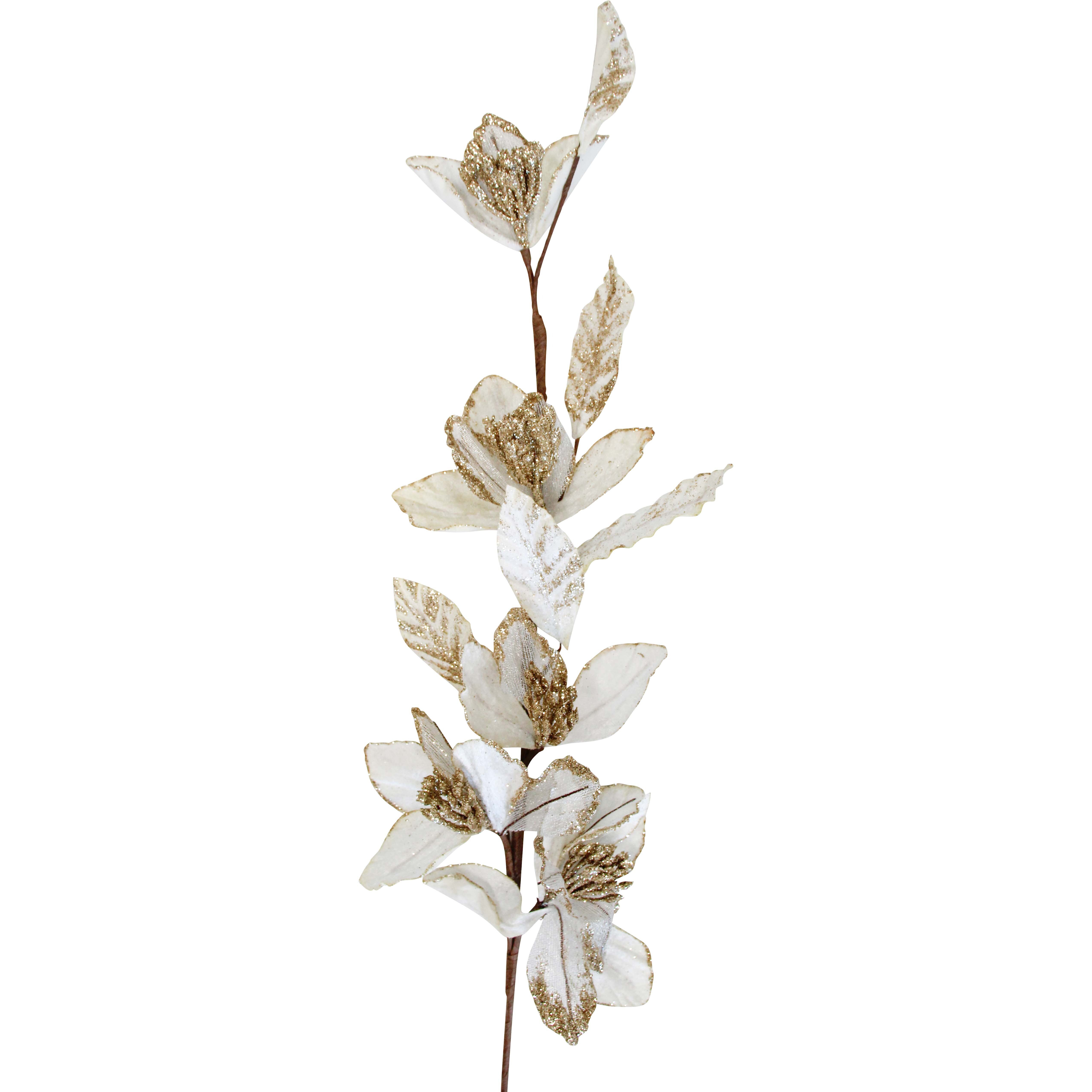 Velvet Leaf Stem Ivory