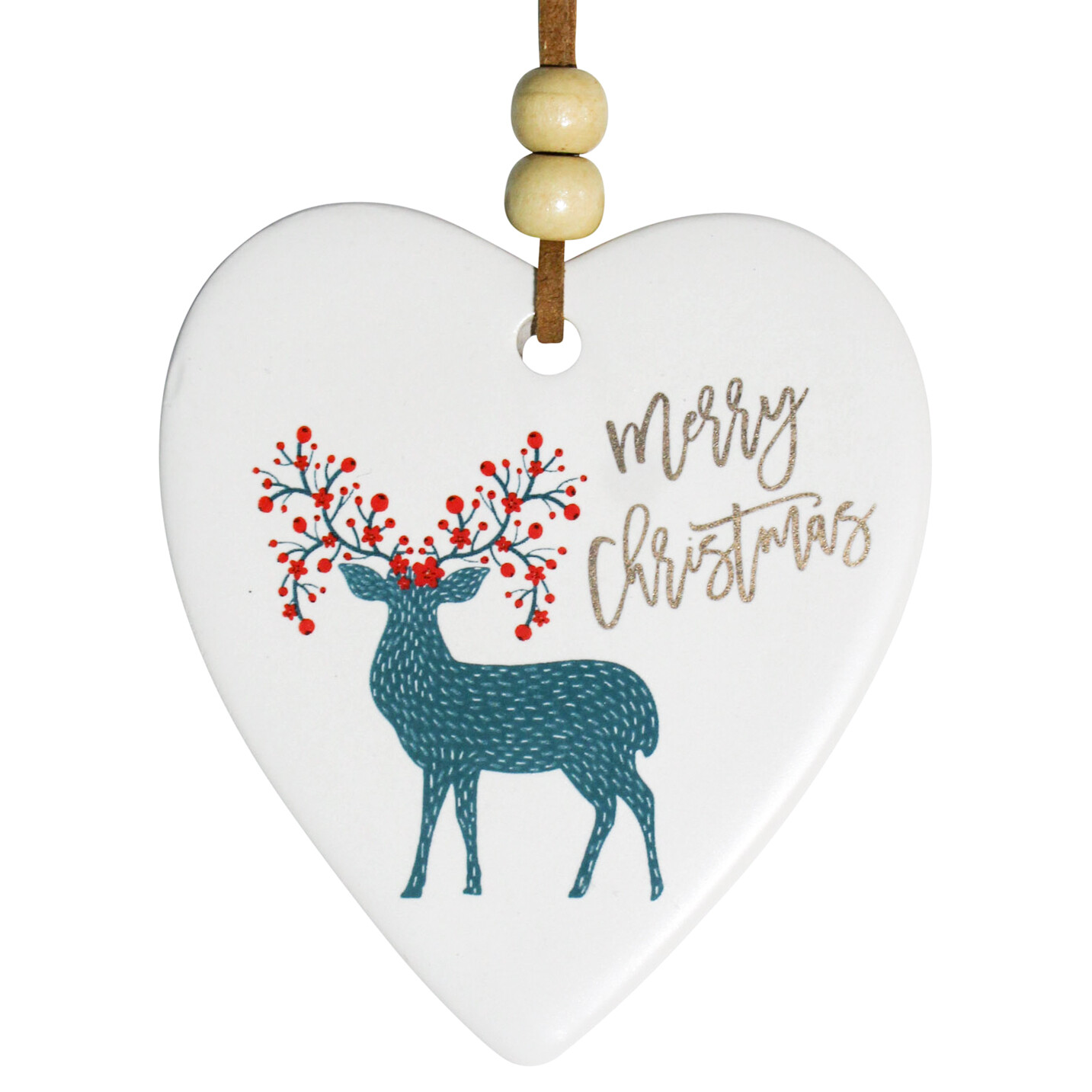 Hanging Heart Cristmas Deer