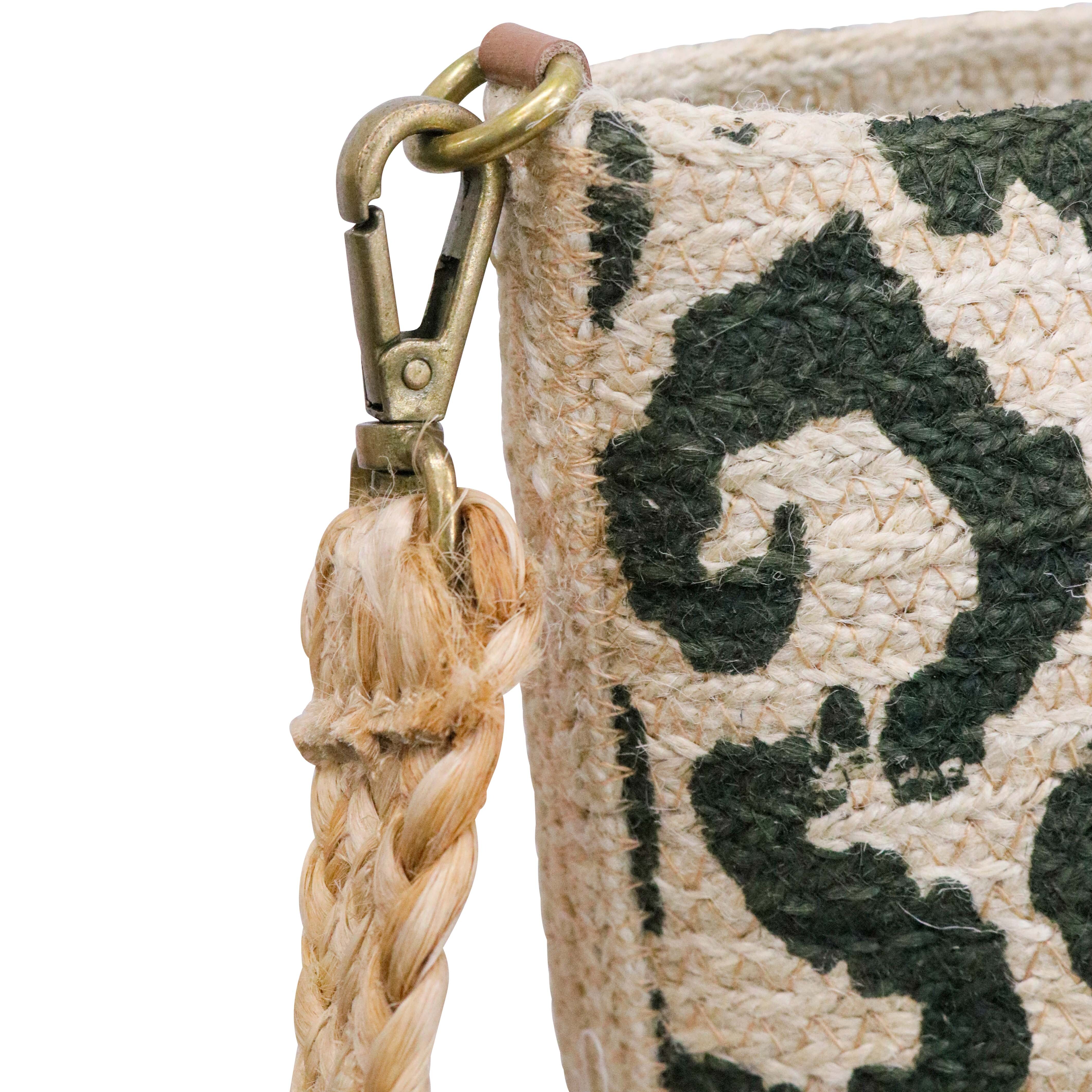 Jute Shopper Bag Olive