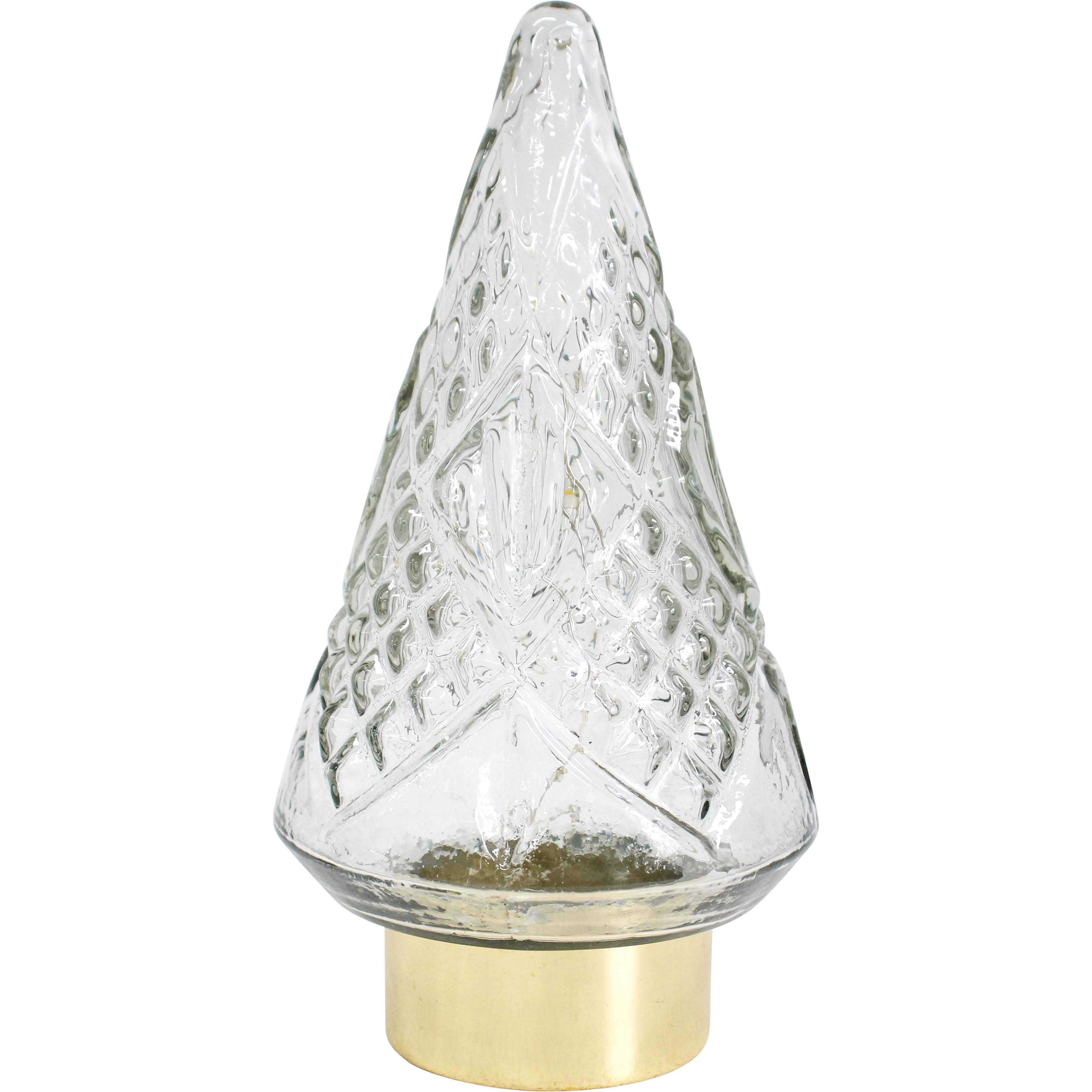 LED Glass Vintage Xmas Tree Med