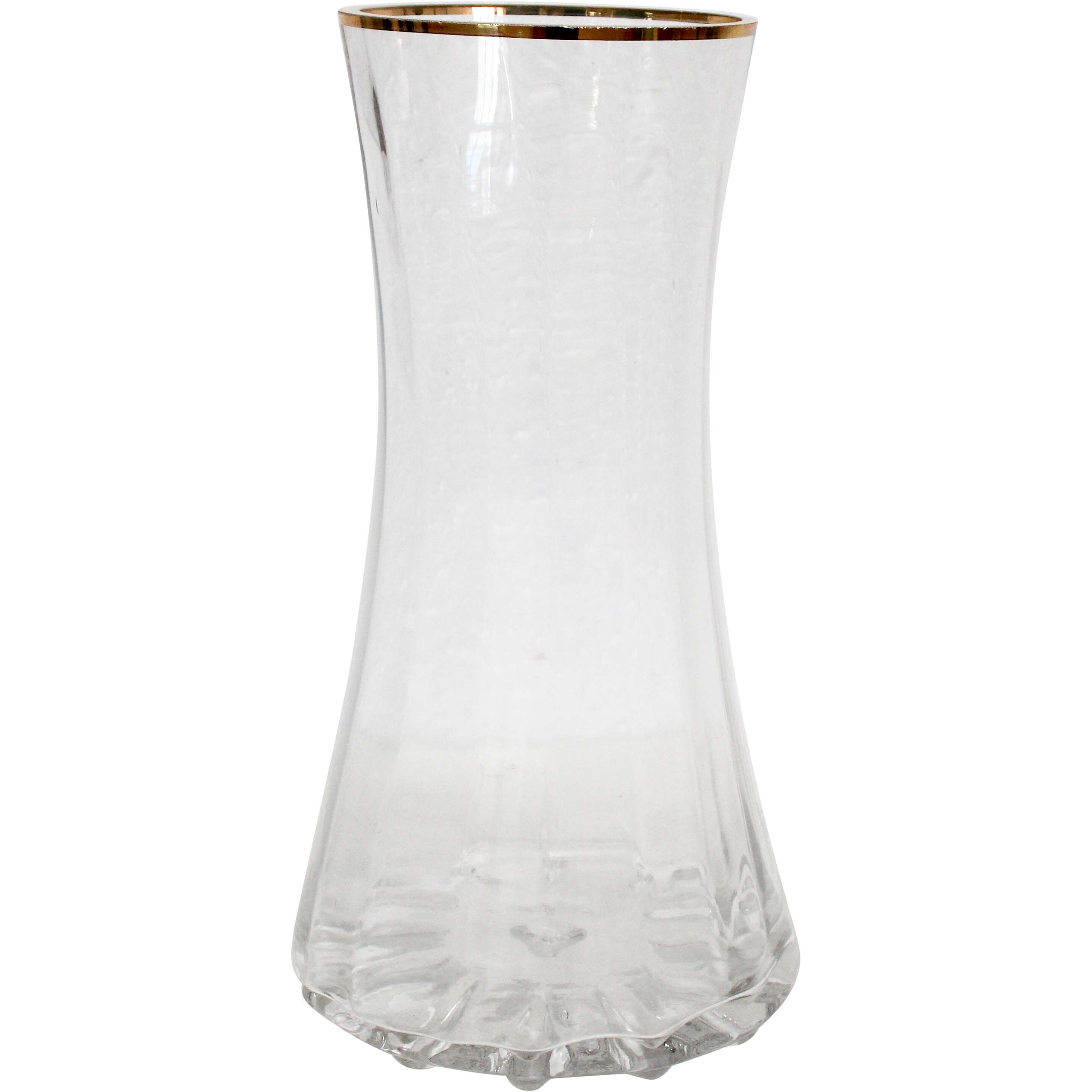 Vase Curve Lrg Clear