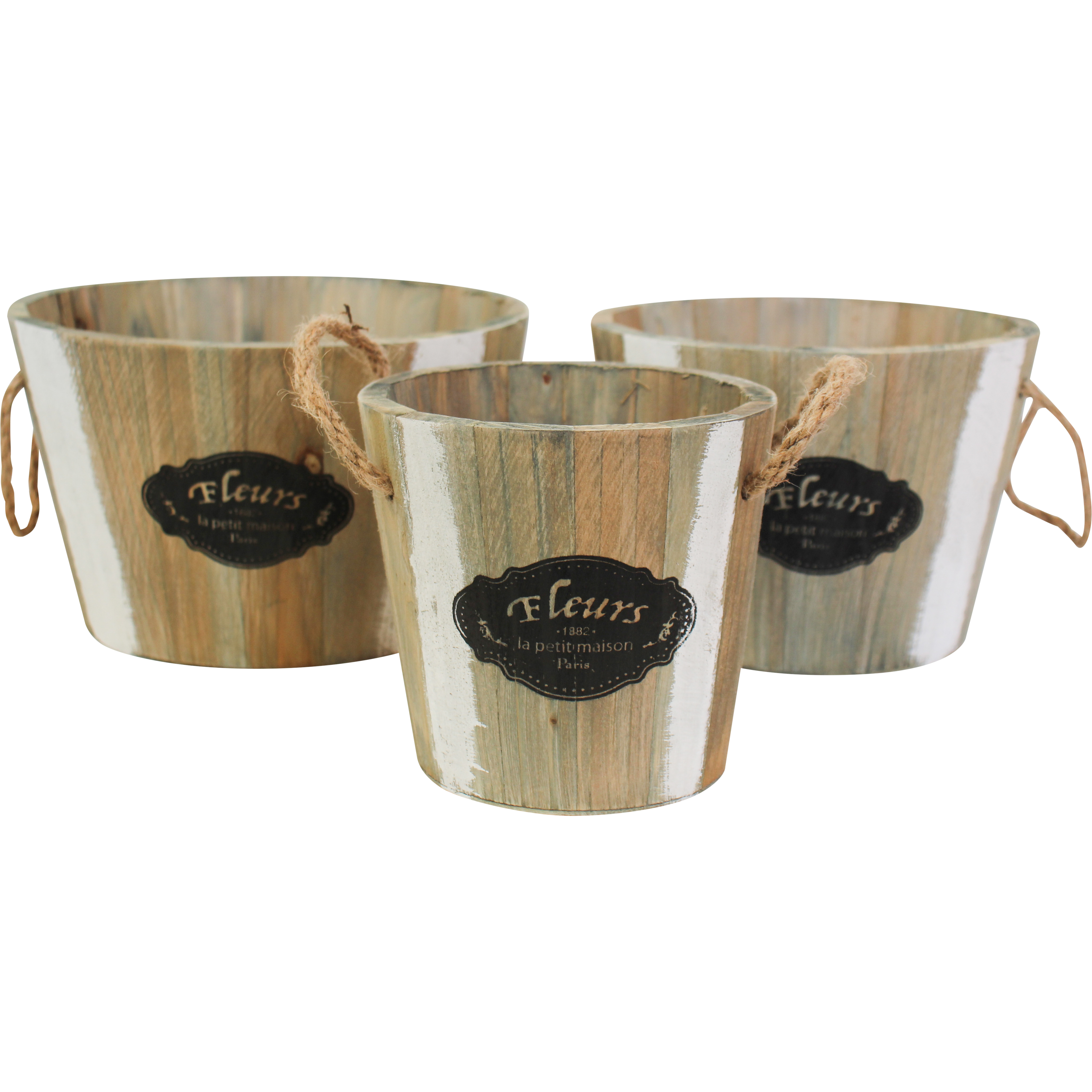 Planters Round S/3 Fleur