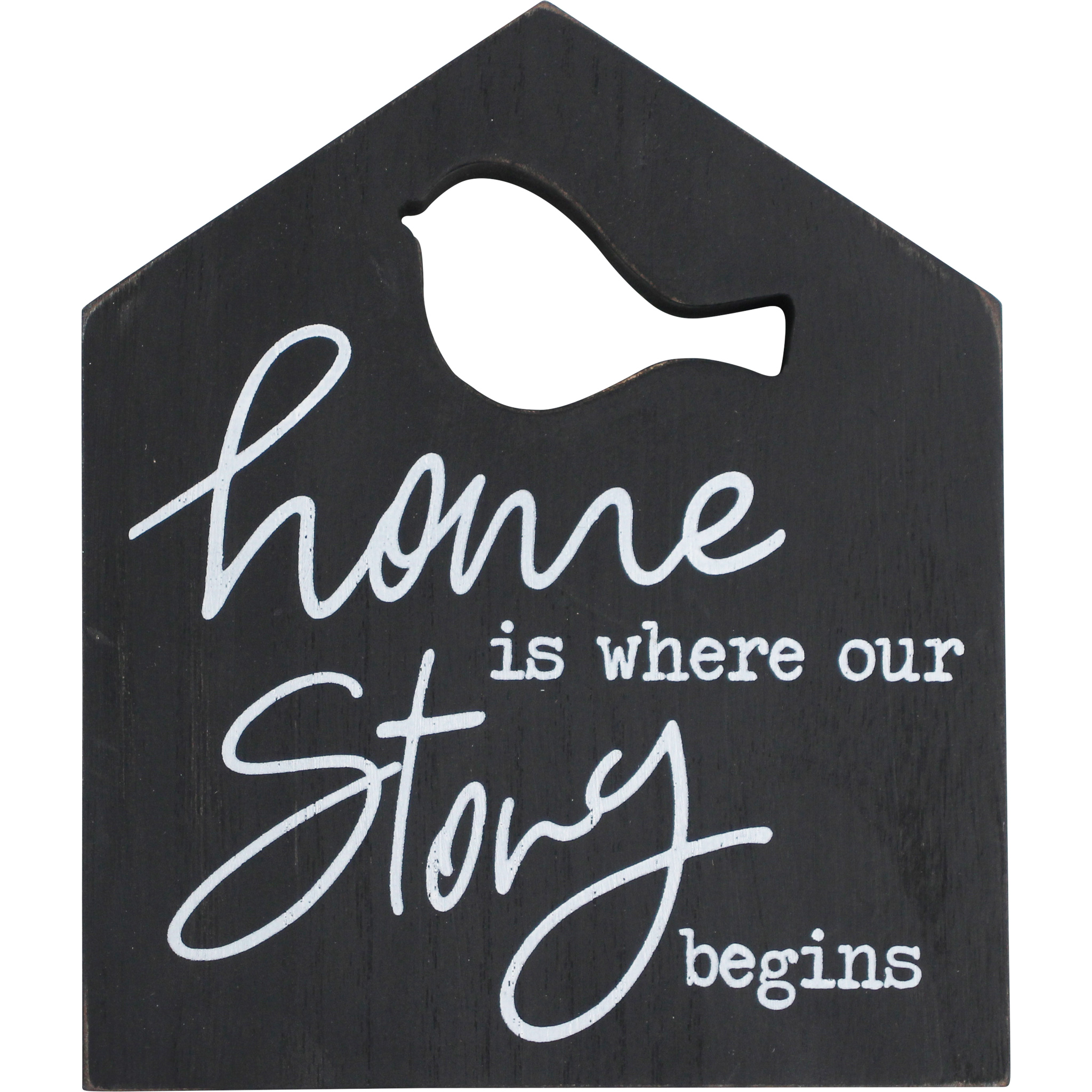 Sign Home Black Bird