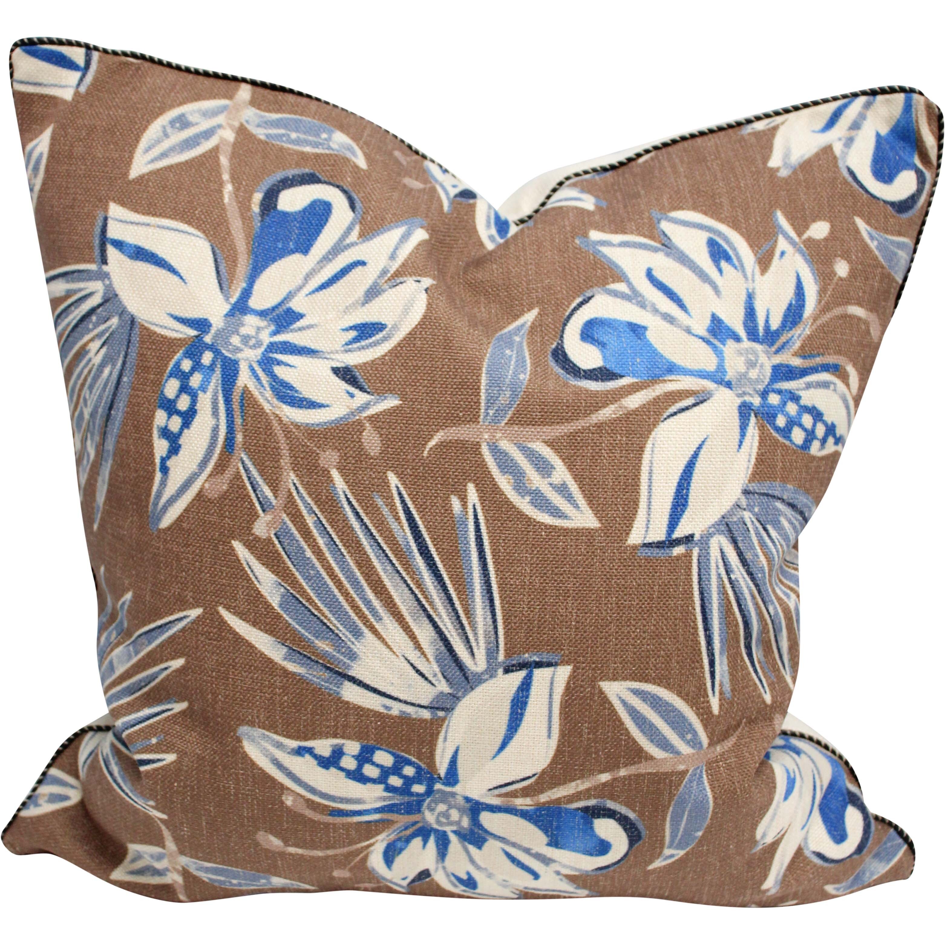 Cushion Denim Floral