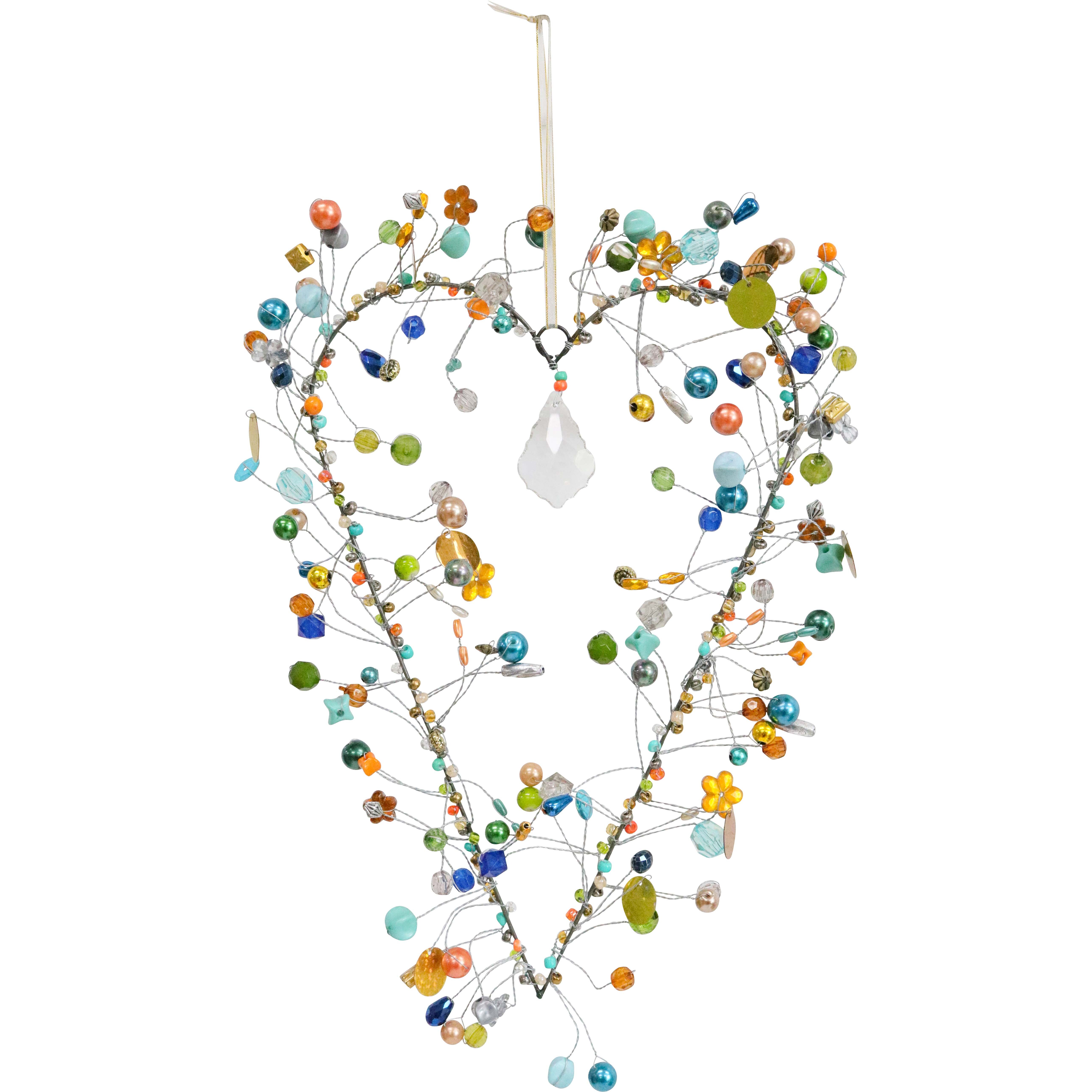 Beaded Heart XL Clay