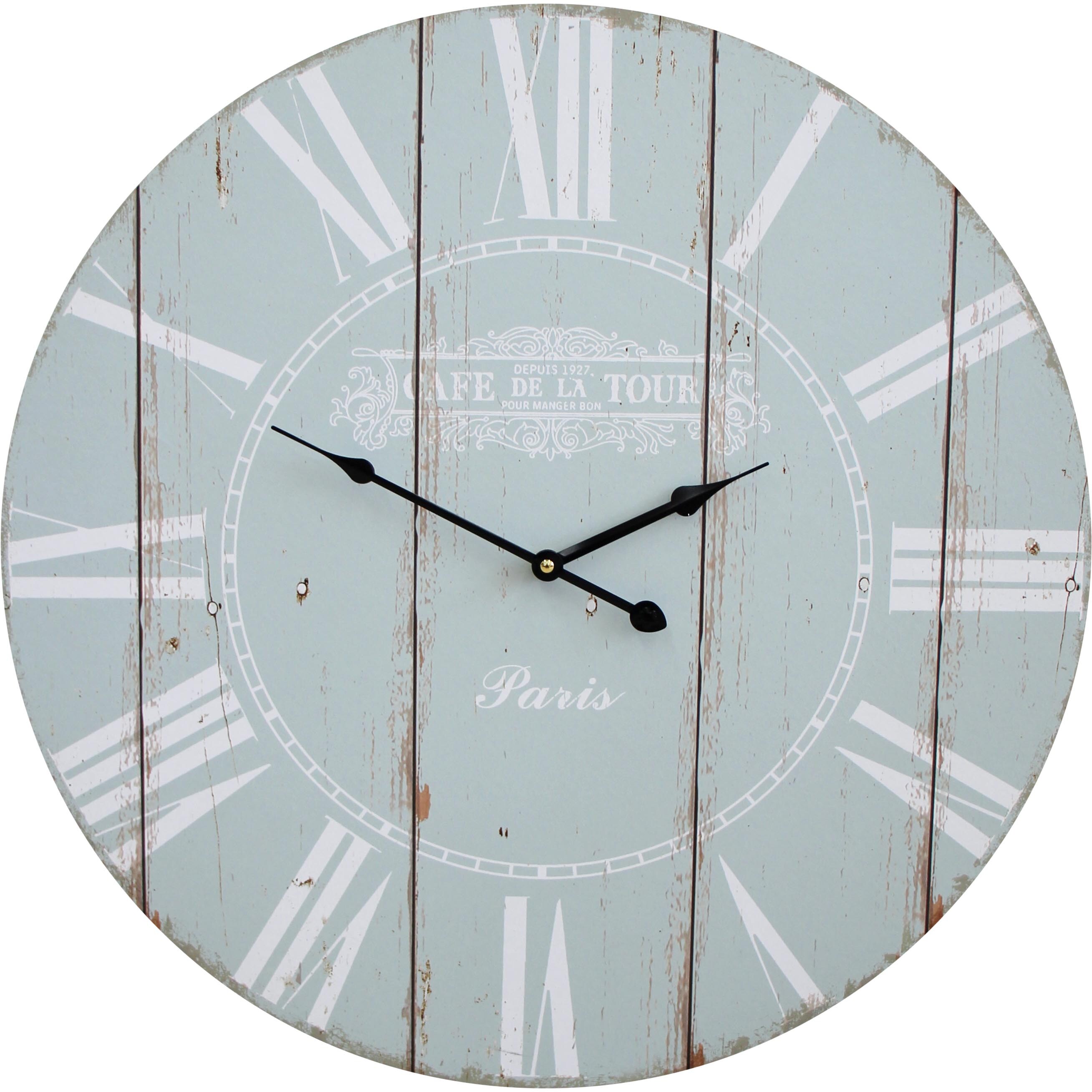 Clock Cafe 58cm Sage