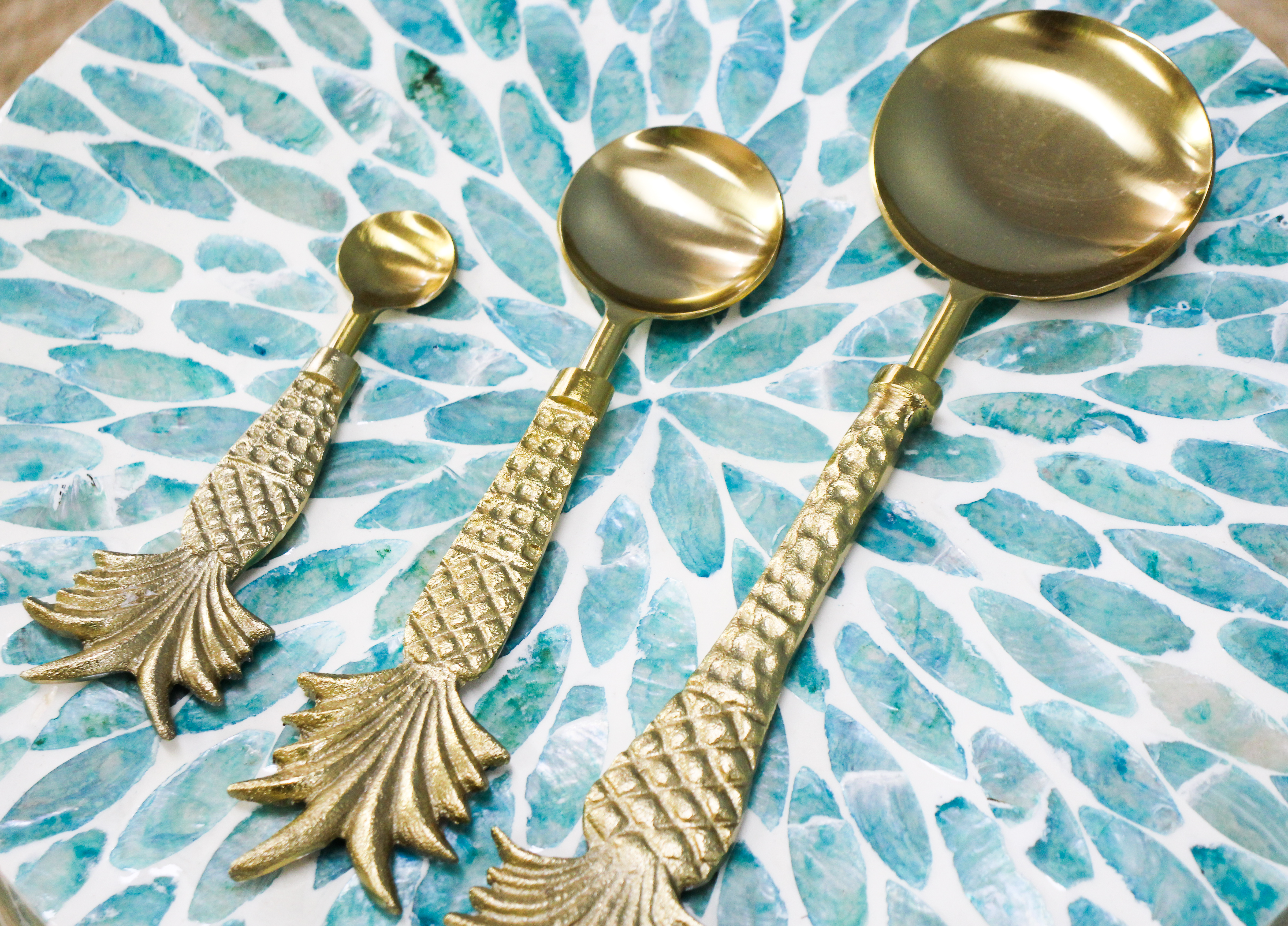 Spoon Serving Set Pineapple S/3