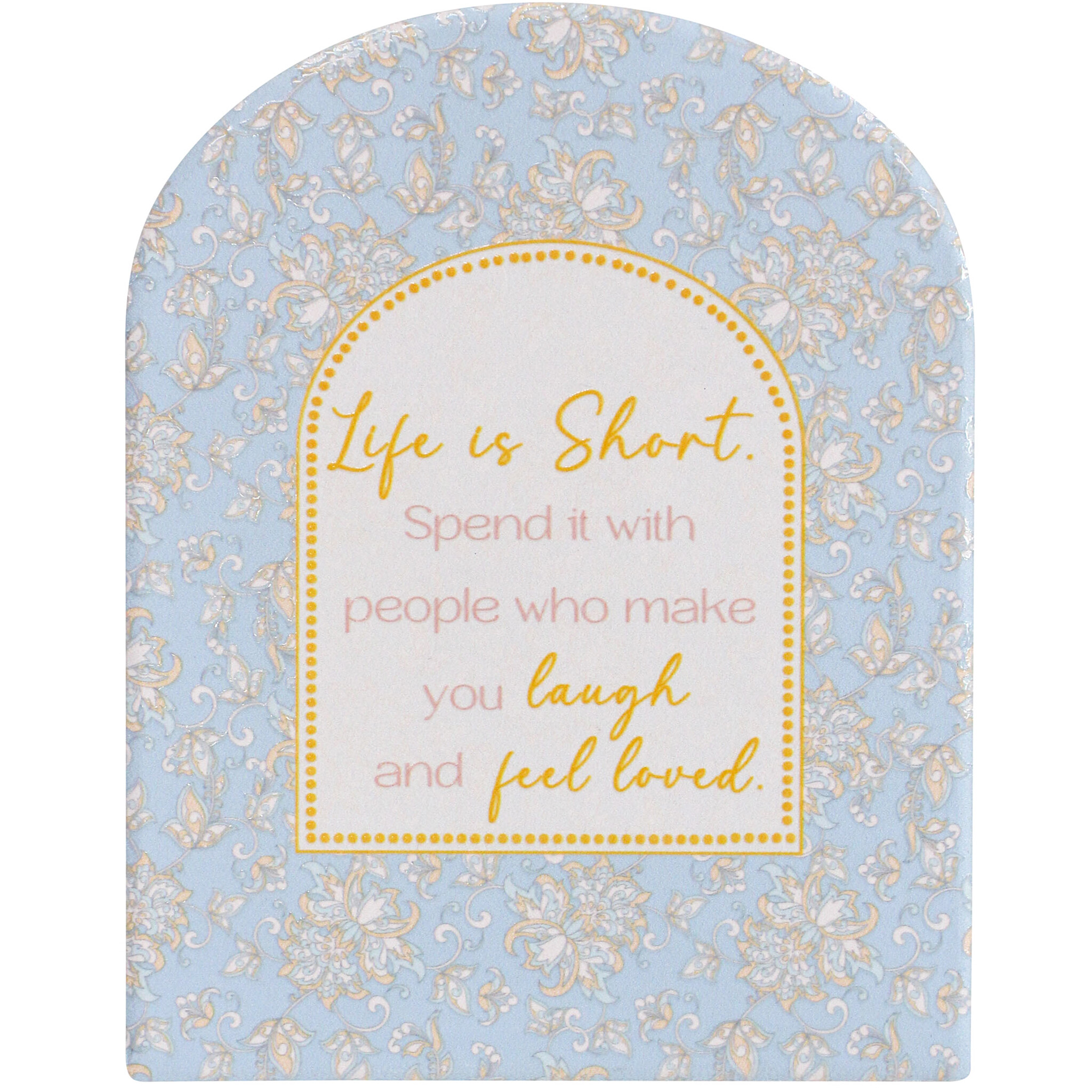 Gift Plaque Laugh Loved