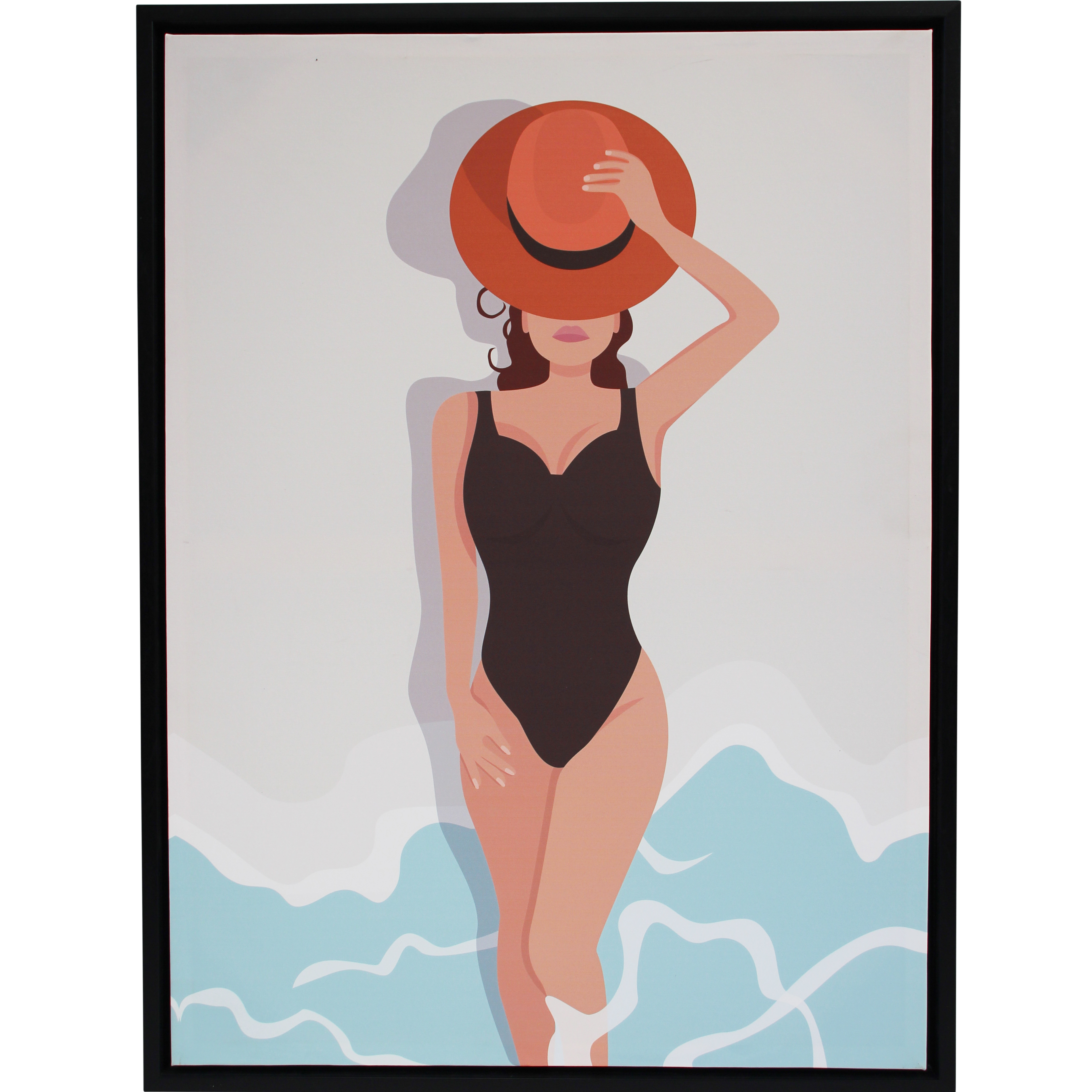 Framed Canvas Sunbather 2