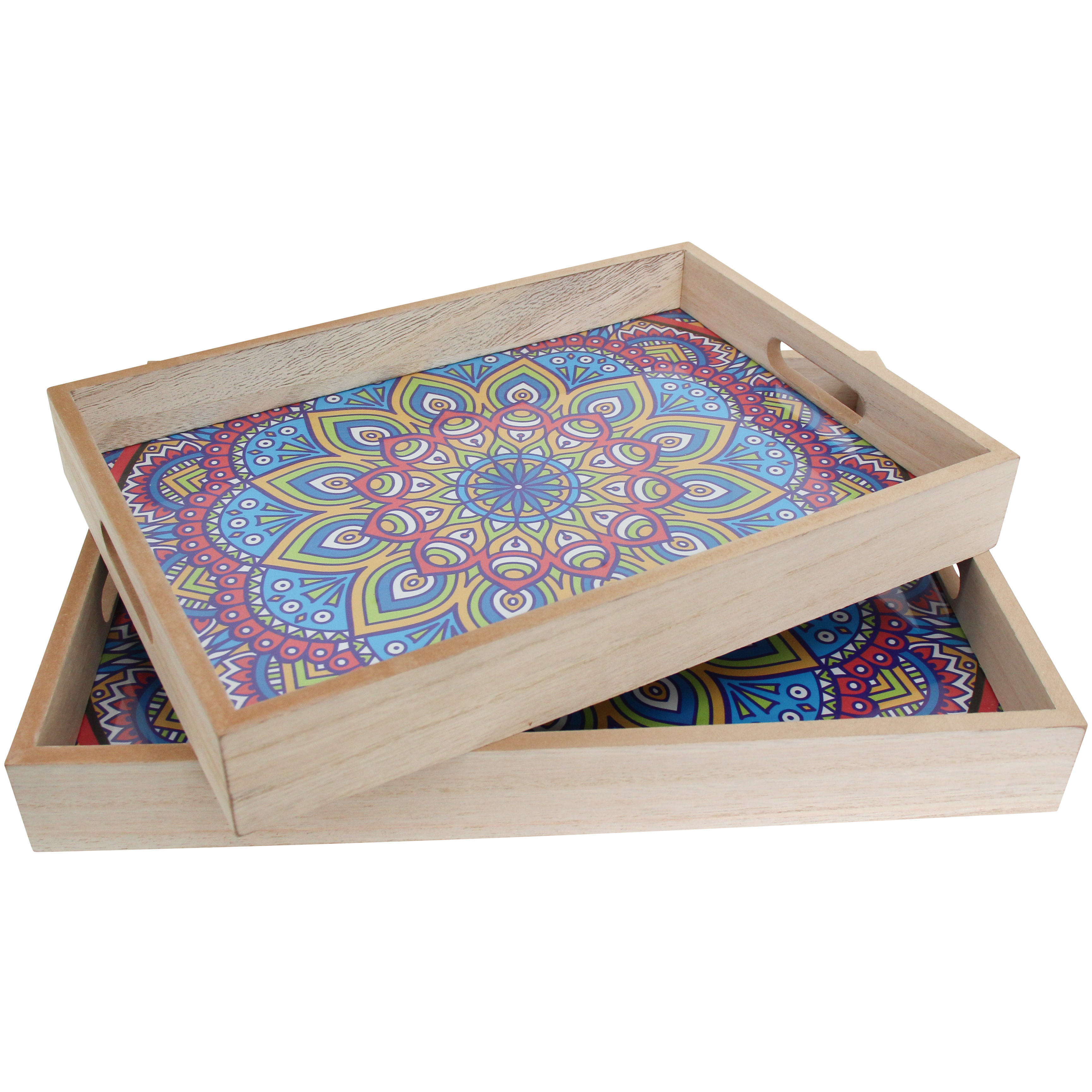 Tray S/2 Multi Colour