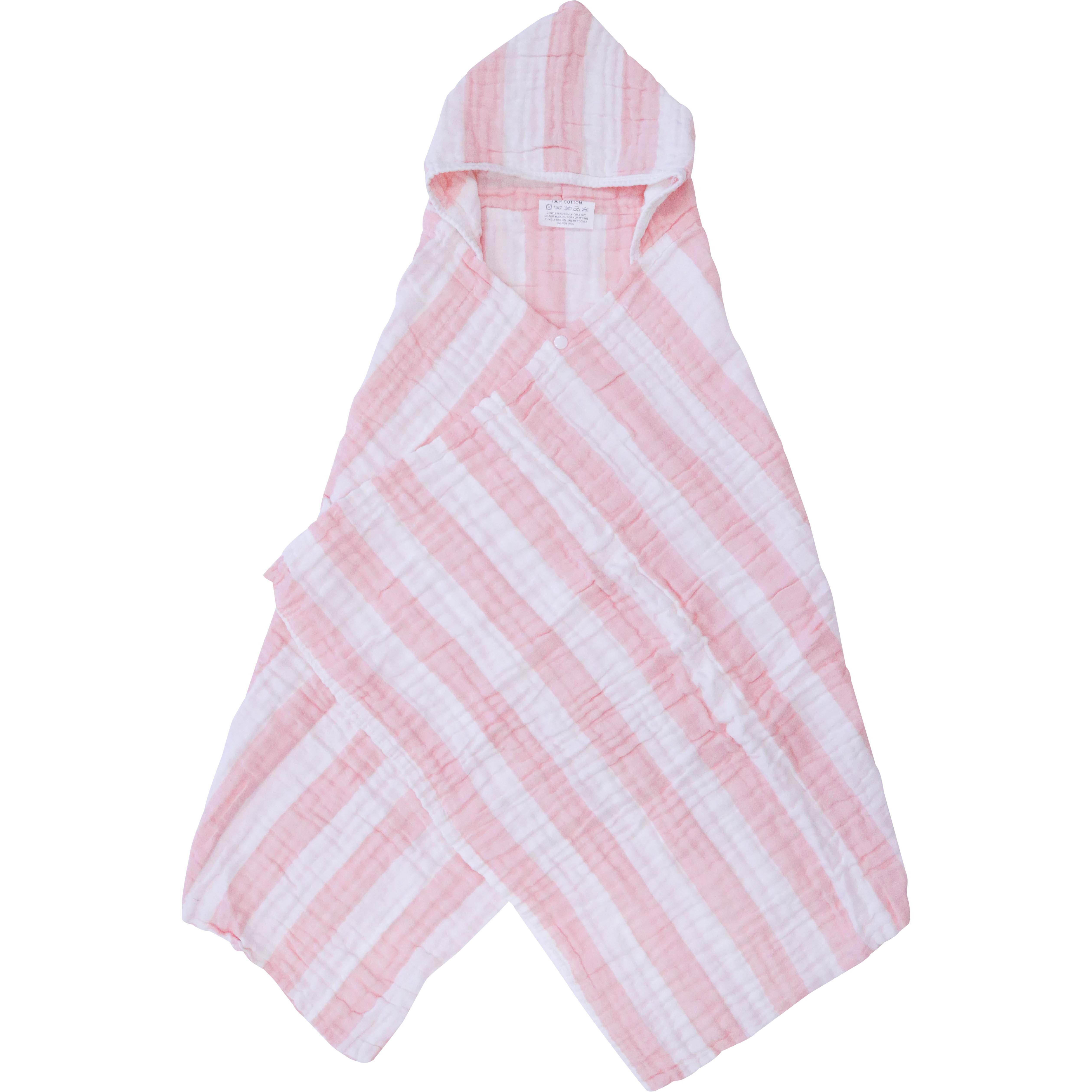 Cotton Hooded Wrap Pink