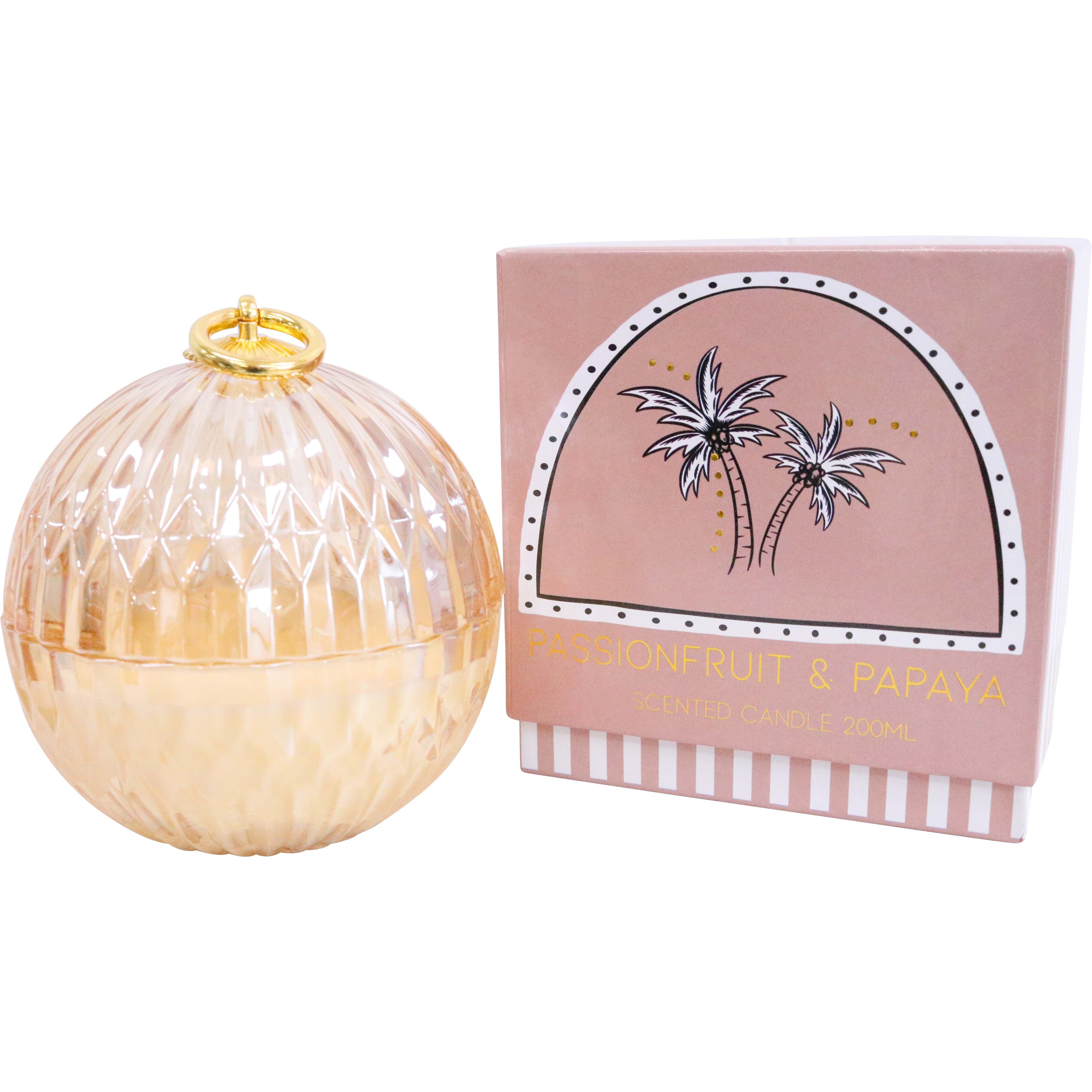 Candle Bauble Passionfruit & Papaya