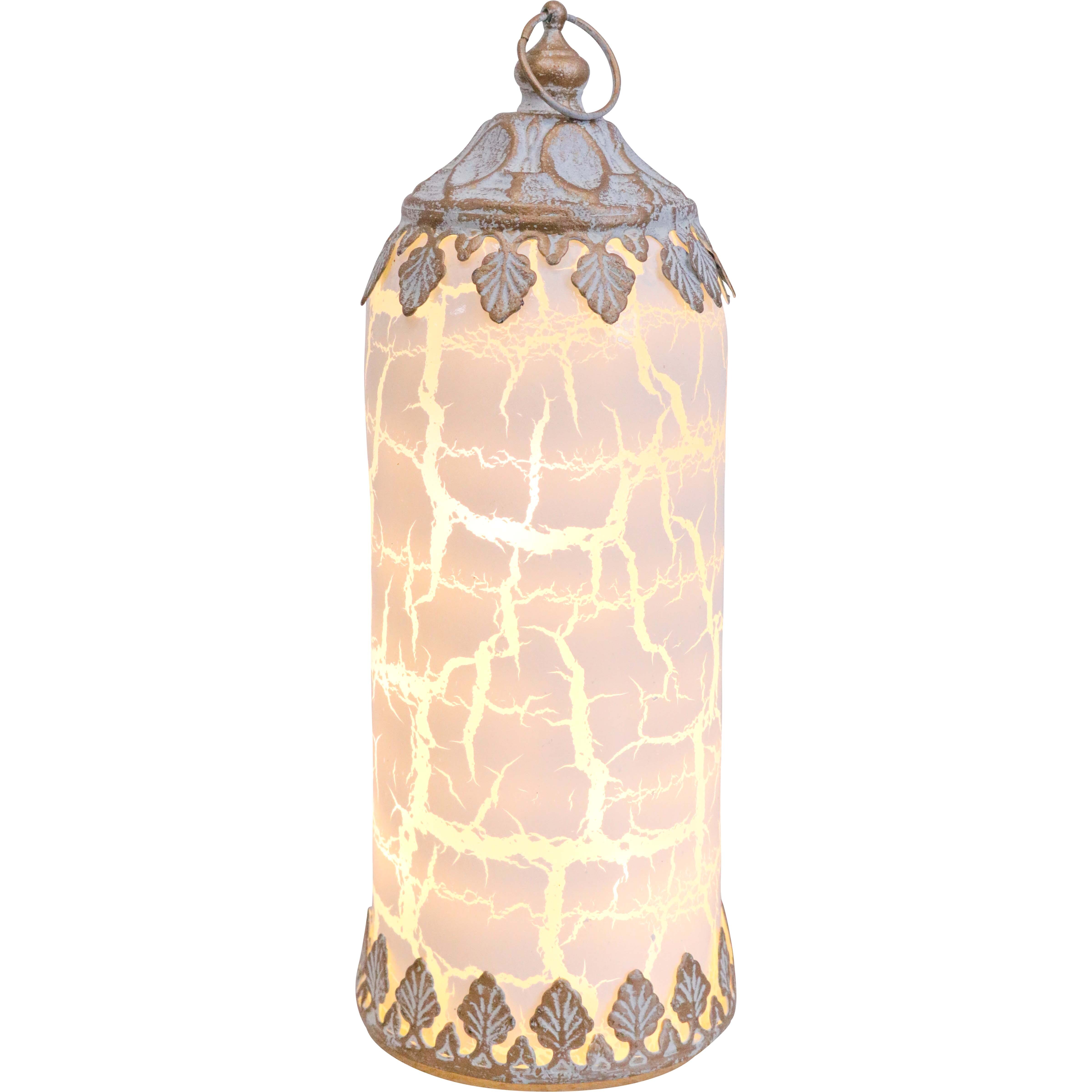 Lantern LED Tall Crackle