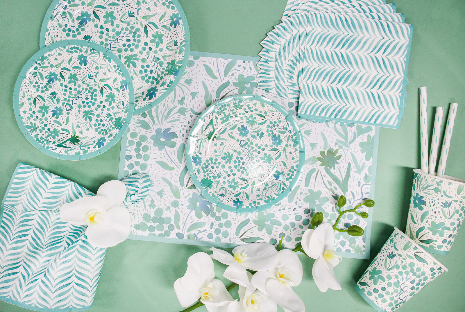 Paper Plate Set/20 Blossom Sml