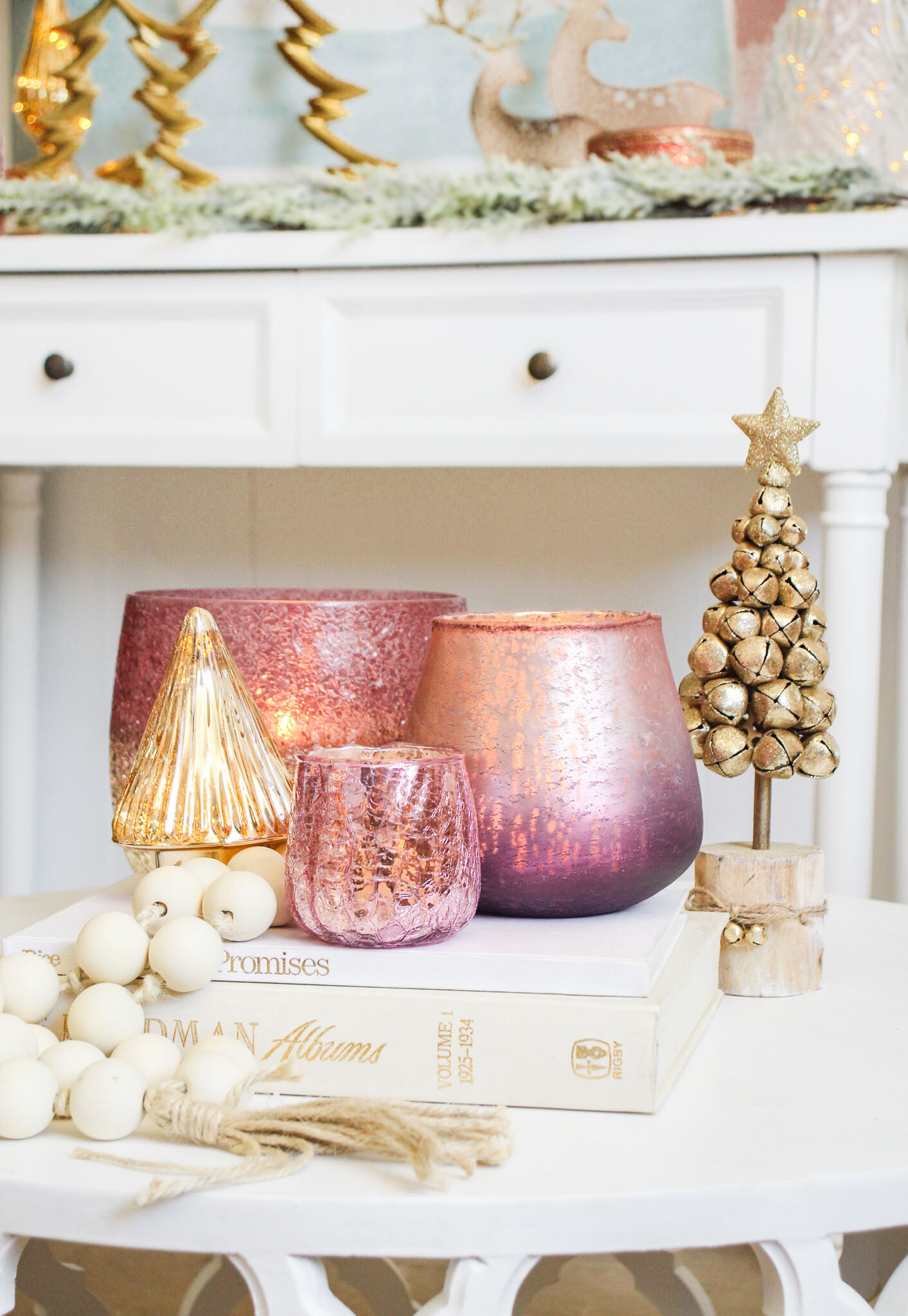 Votive Gold/Cranberry 