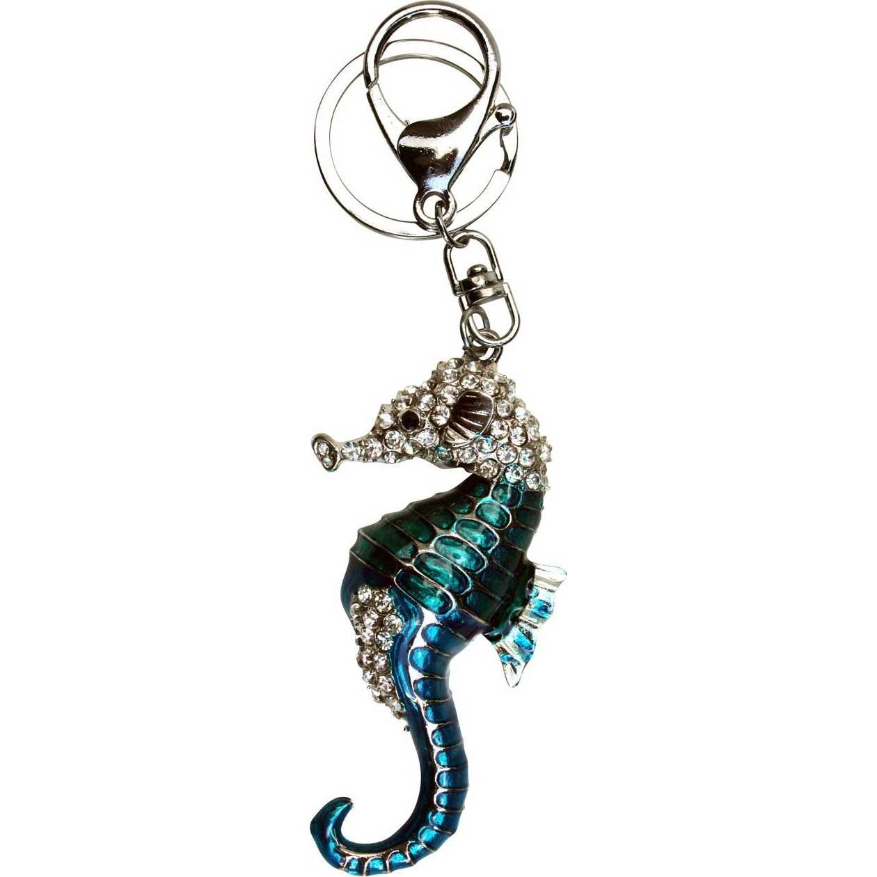 Keyring Blue Seahorse