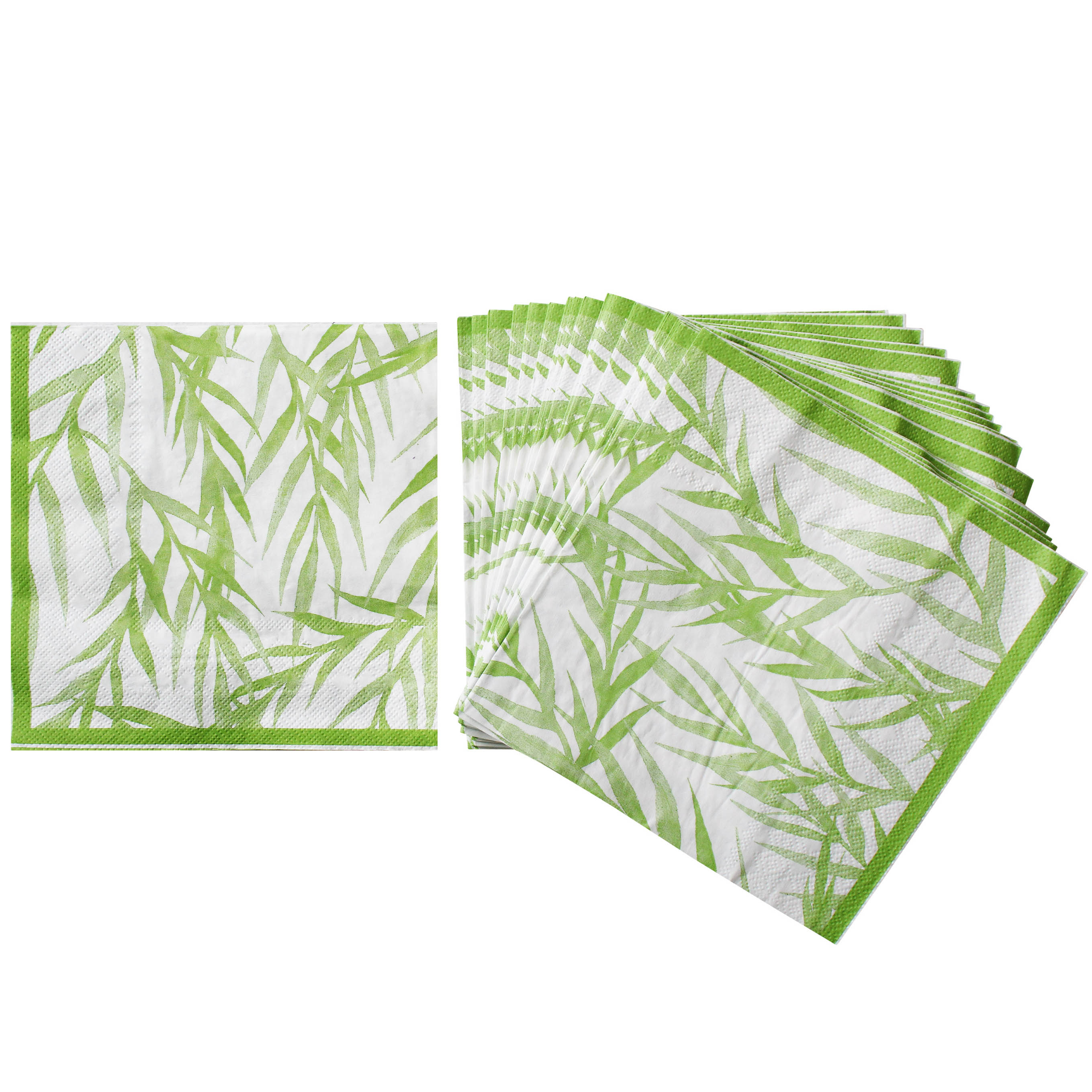 Napkin Green Leaf Pack 40pc