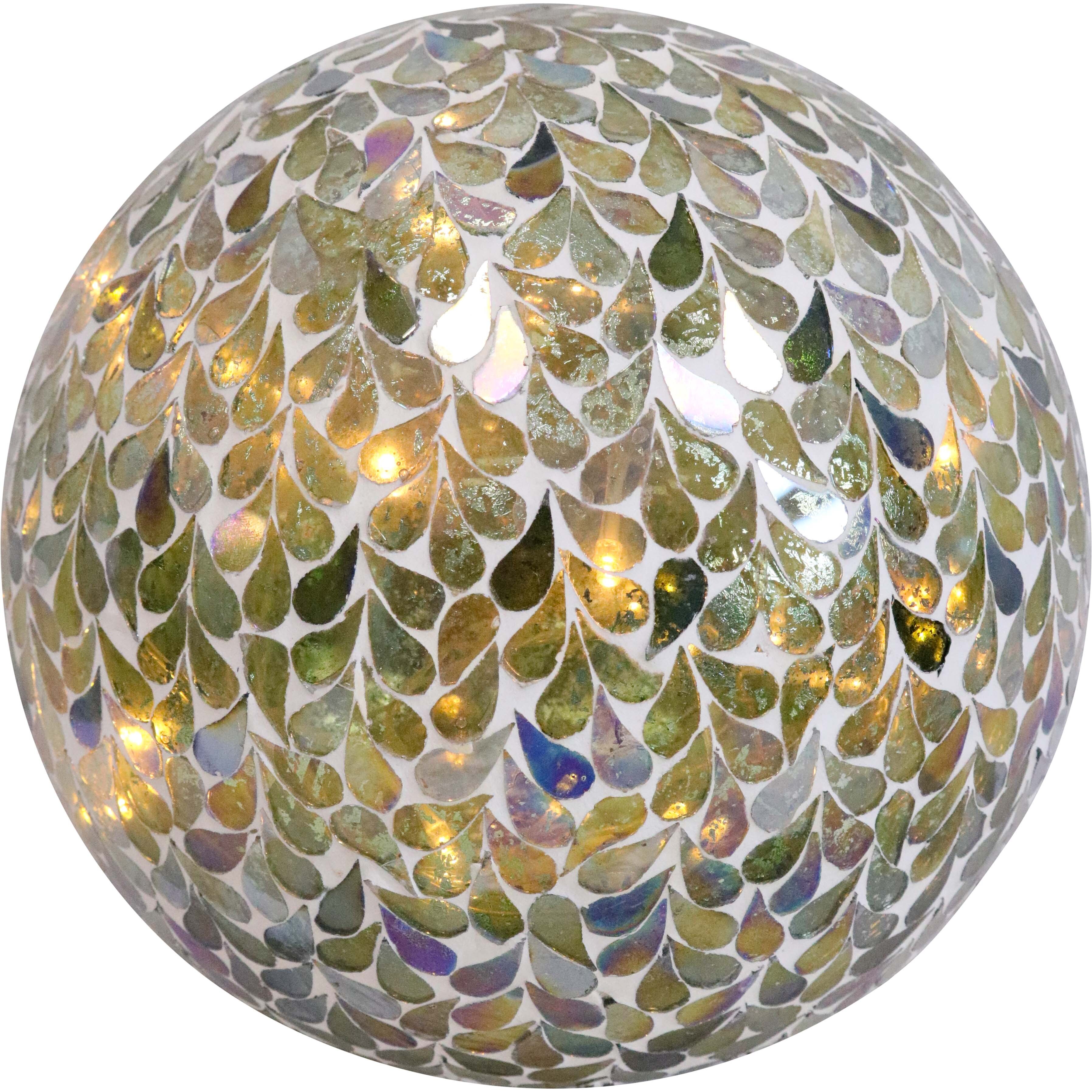 LED Glass Ball Mosaic Artichoke Med