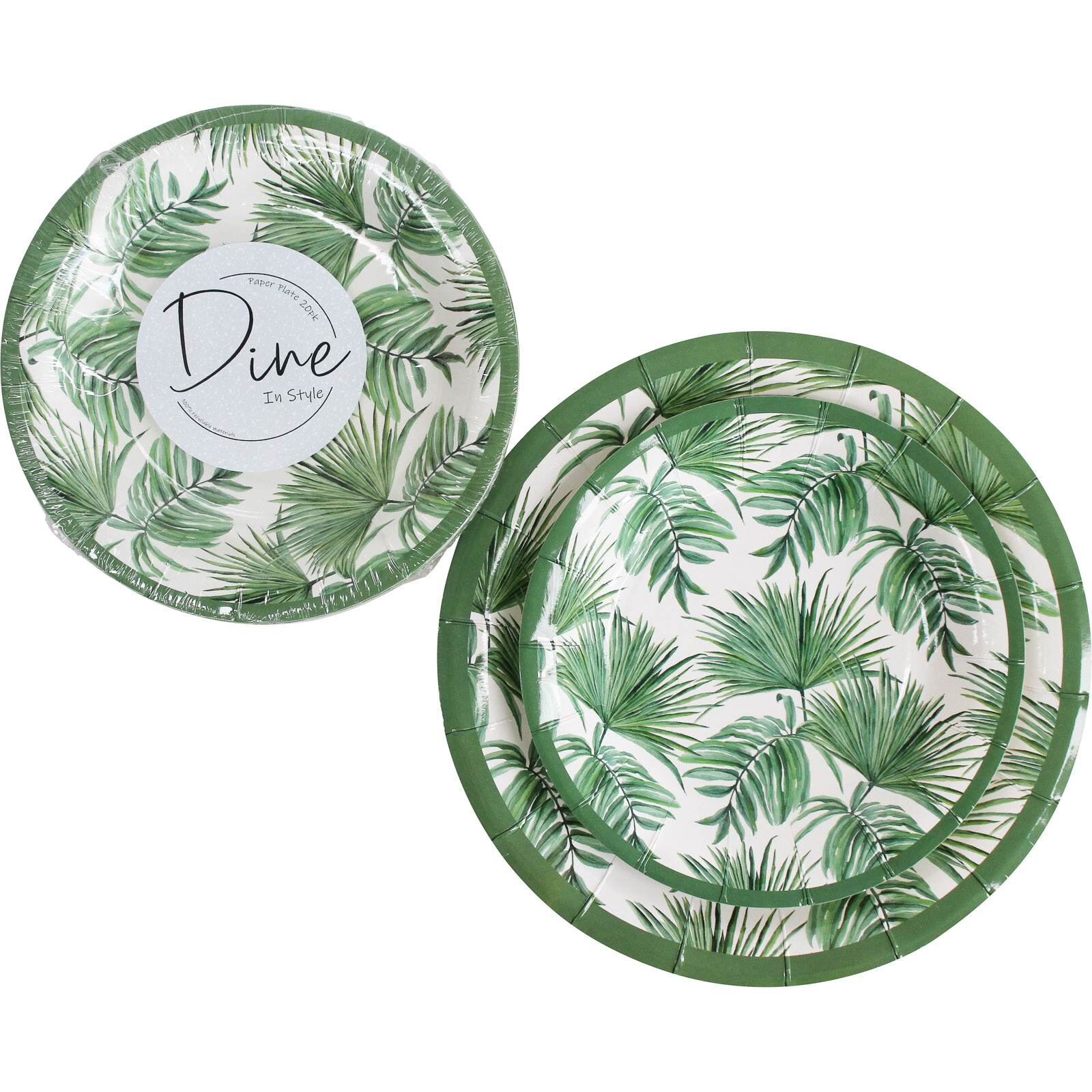 Paper Plate Set/20 Tropic Sml