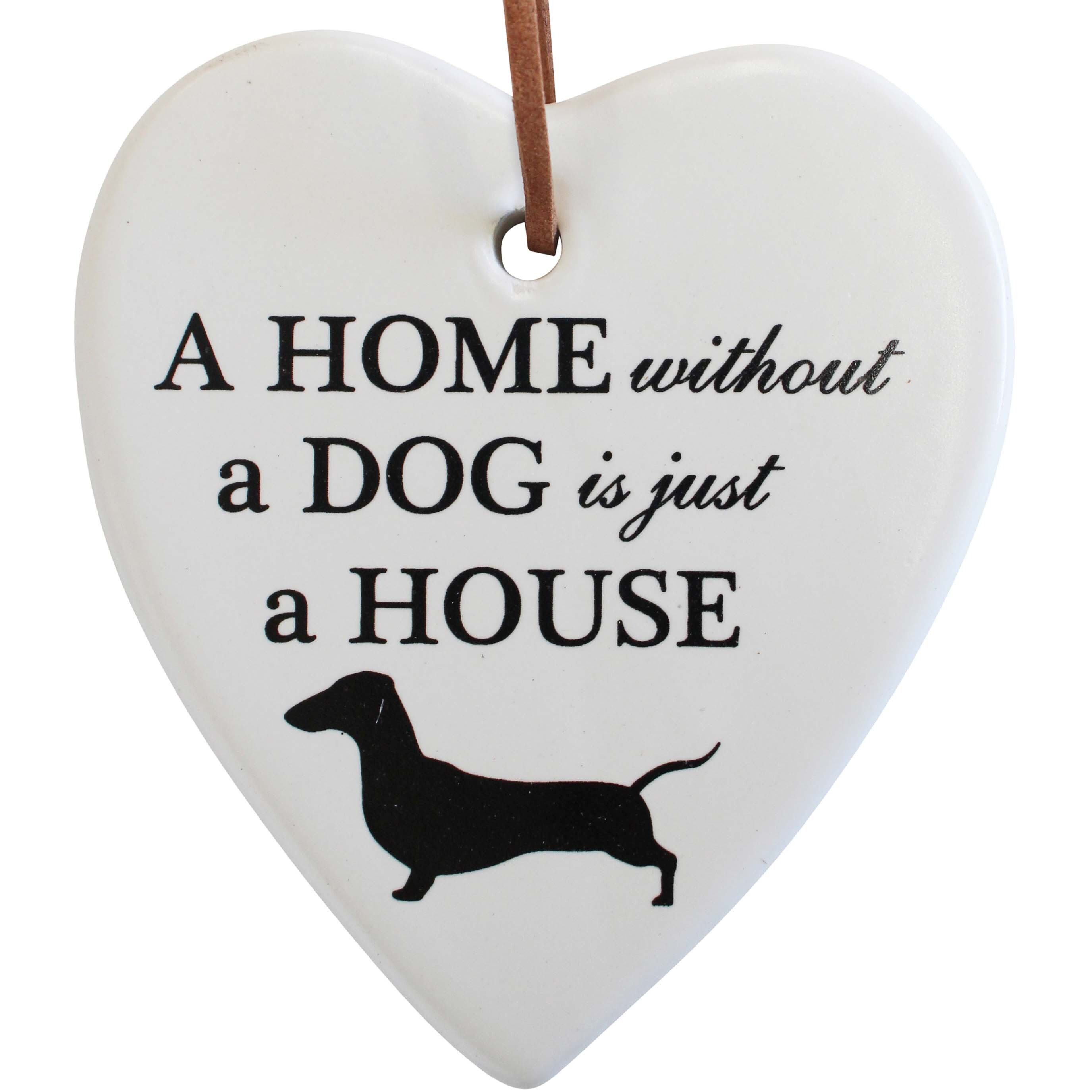 Hanging Heart Dog Home