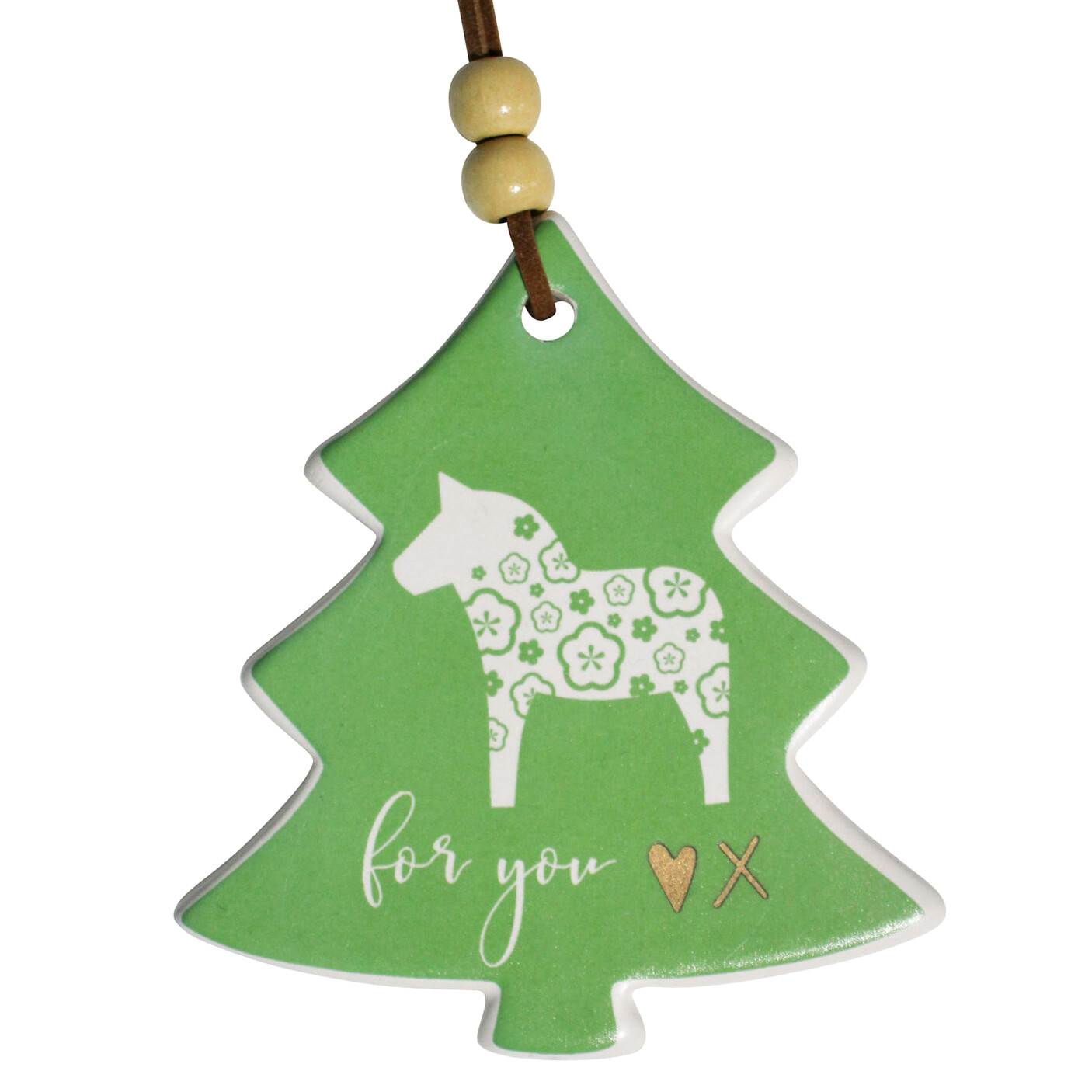 Hang Tree Folk Christmas Green