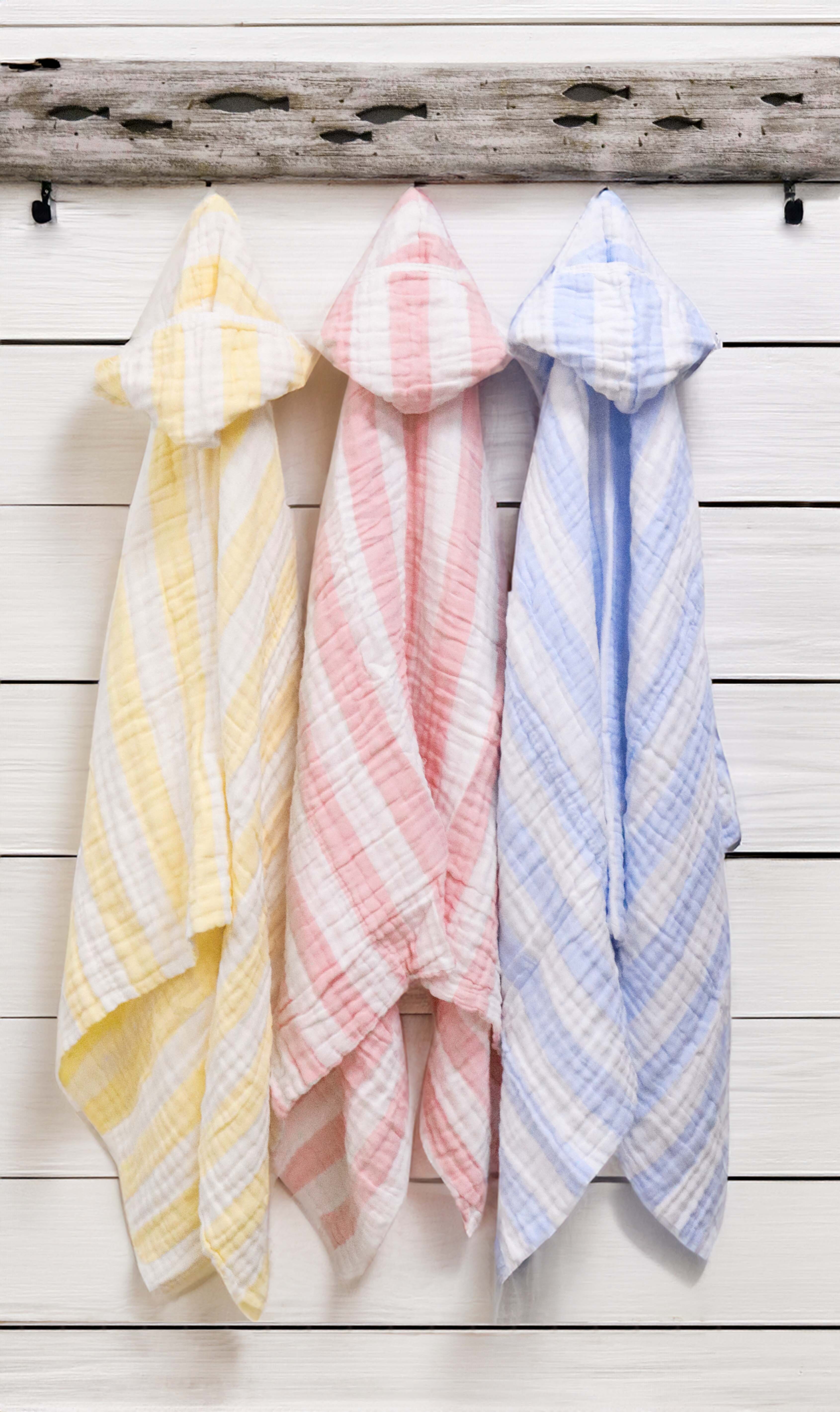 Cotton Hooded Wrap Sky