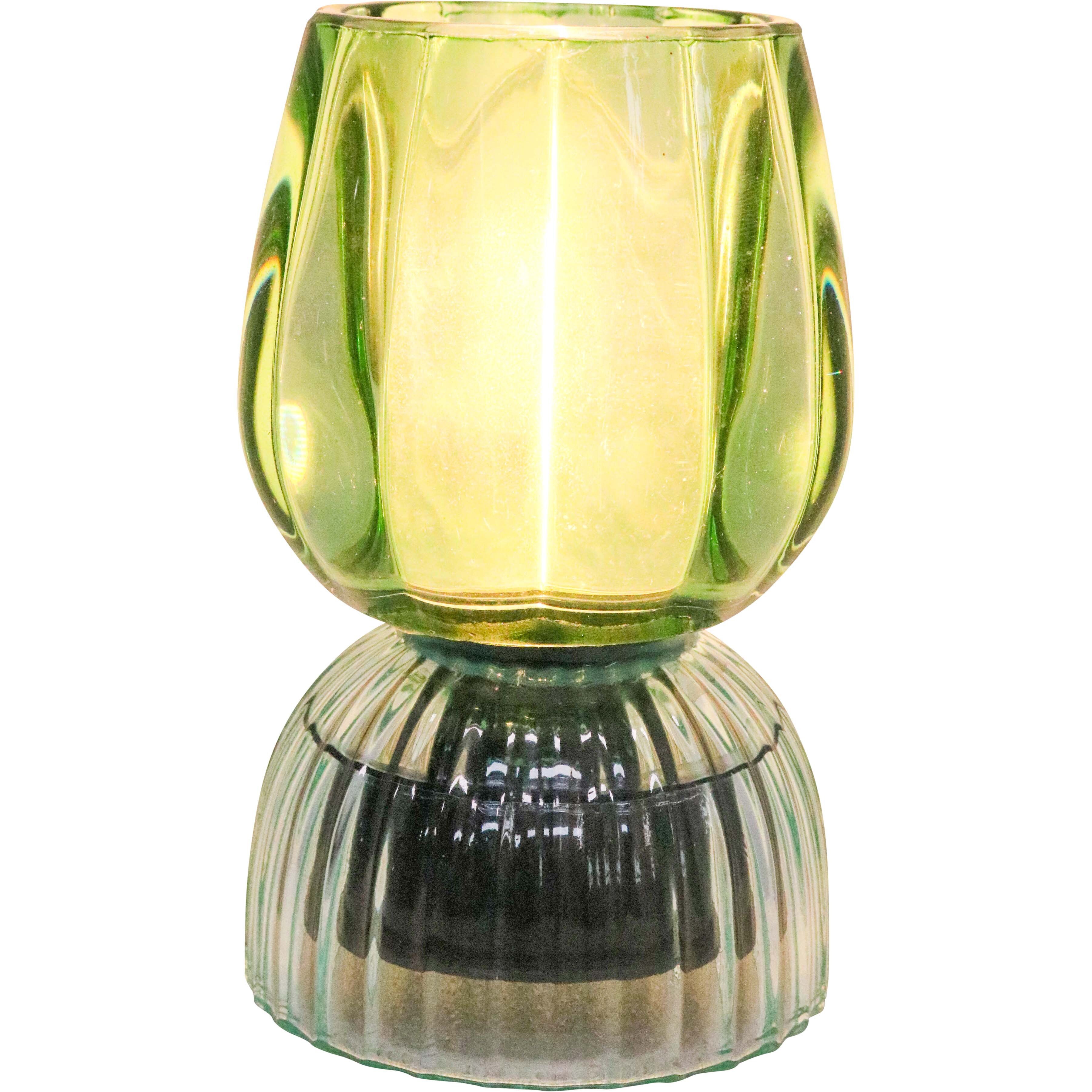 LED Glass Lamp Green Blue