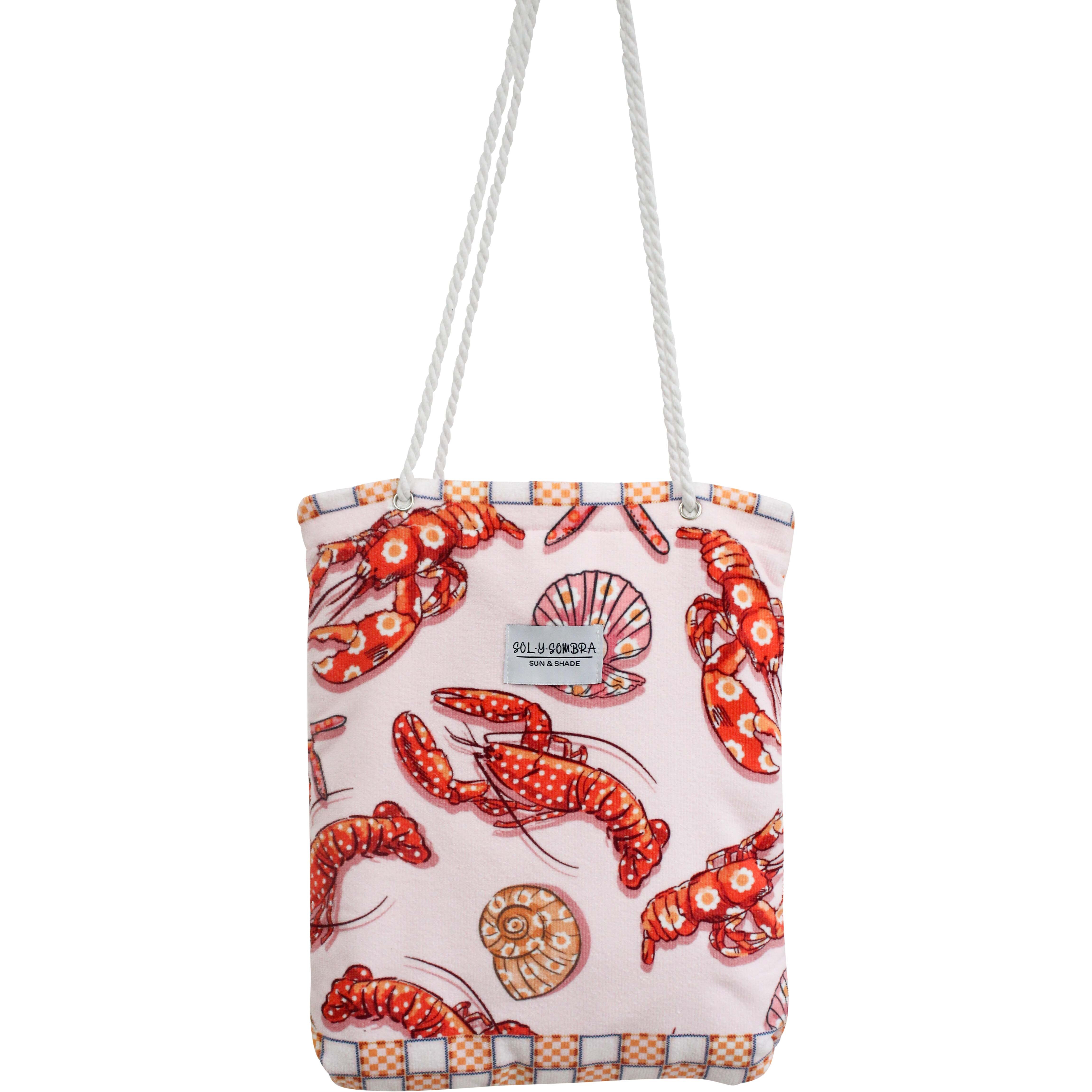 Beach Towel in Bag Lobster