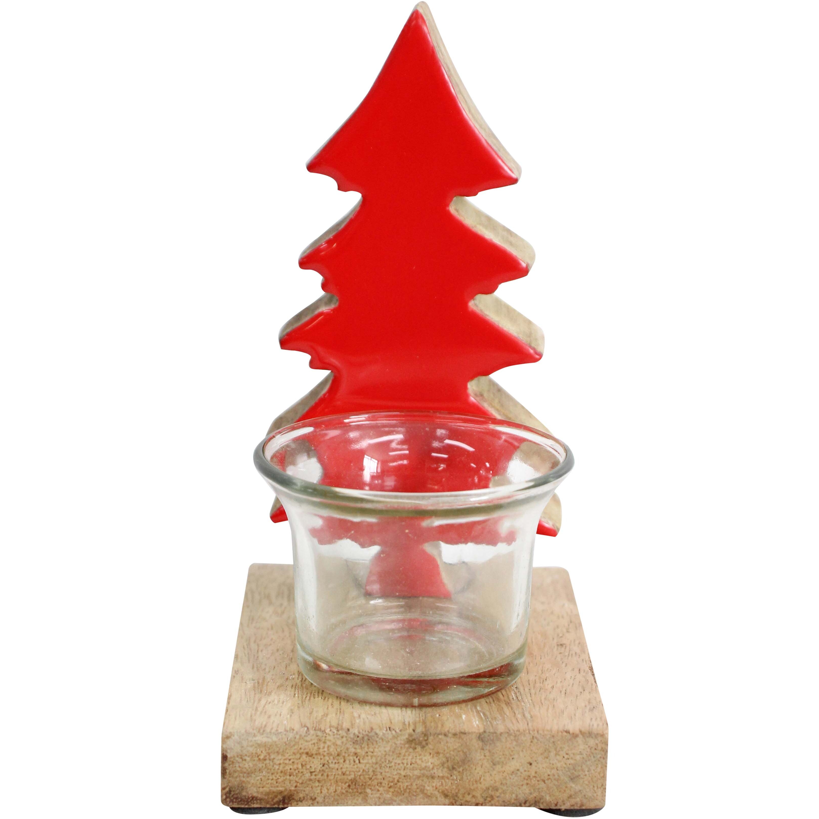 Tree/Tealight Holder Red