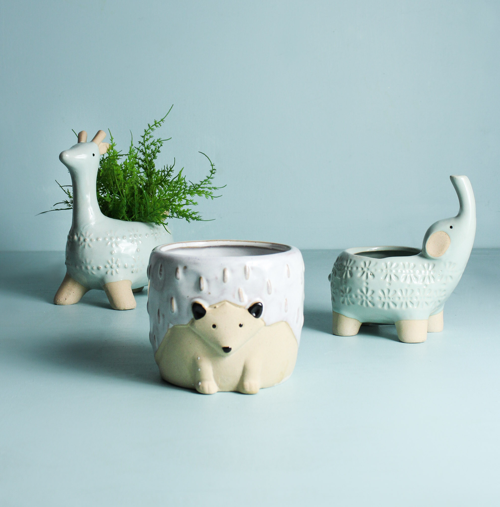 Planter Jaz Giraffe Aqua