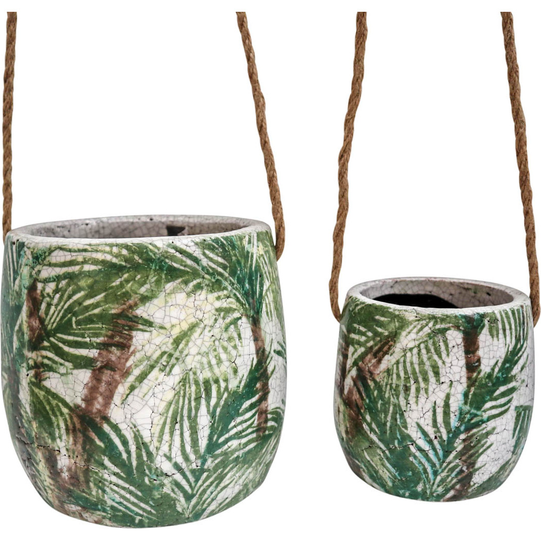 Hanging Pot S/2 Palms